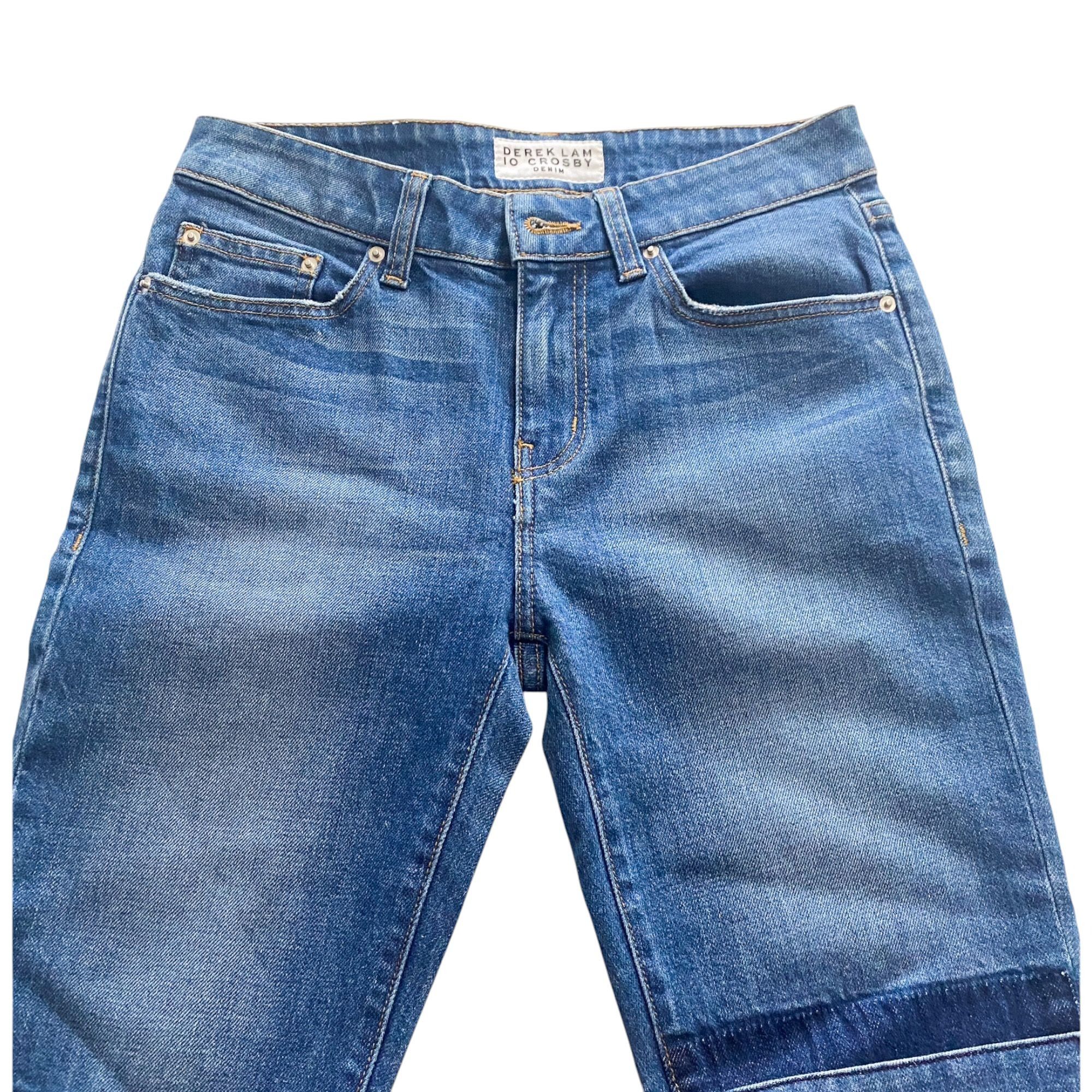 Derek Lam 10 Crosby Derek Lam 10 Crosby Mid Rise Authentic Devi Skinny Blue Jean Size 27" / US 4 / IT 40 - 7 Thumbnail