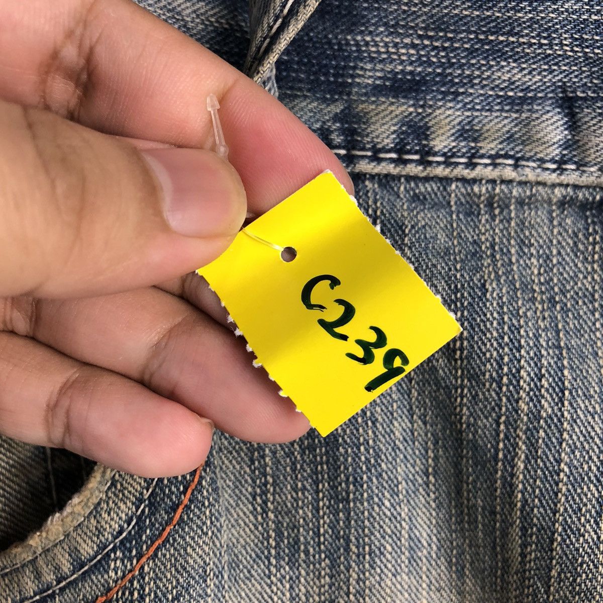 Edwin DLL Edwin Blue Distressed ripped Denim Pants #C239 Size US 35 - 13 Thumbnail