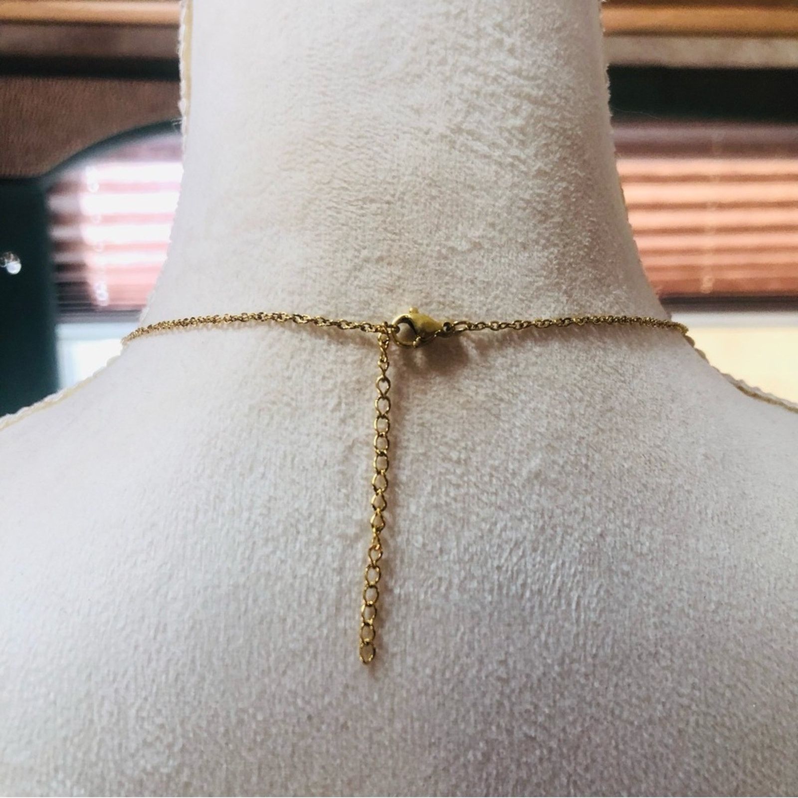 Vintage Vintage repurpose tie look pendant on chain necklace Size ONE SIZE - 7 Thumbnail