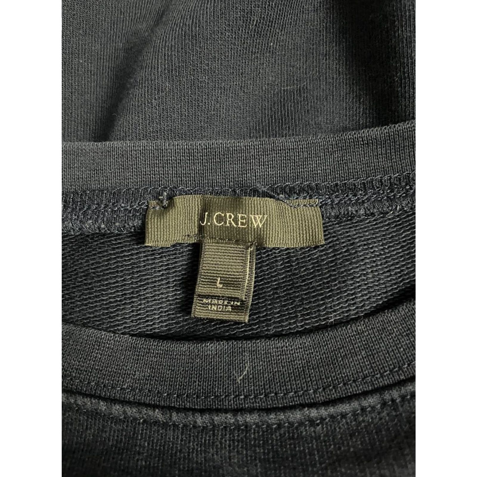 J.Crew J.Crew Sweatshirt Woman L Navy Blue Floral Embroidered Fleece Crew Neck Pullover Size L / US 10 / IT 46 - 3 Thumbnail