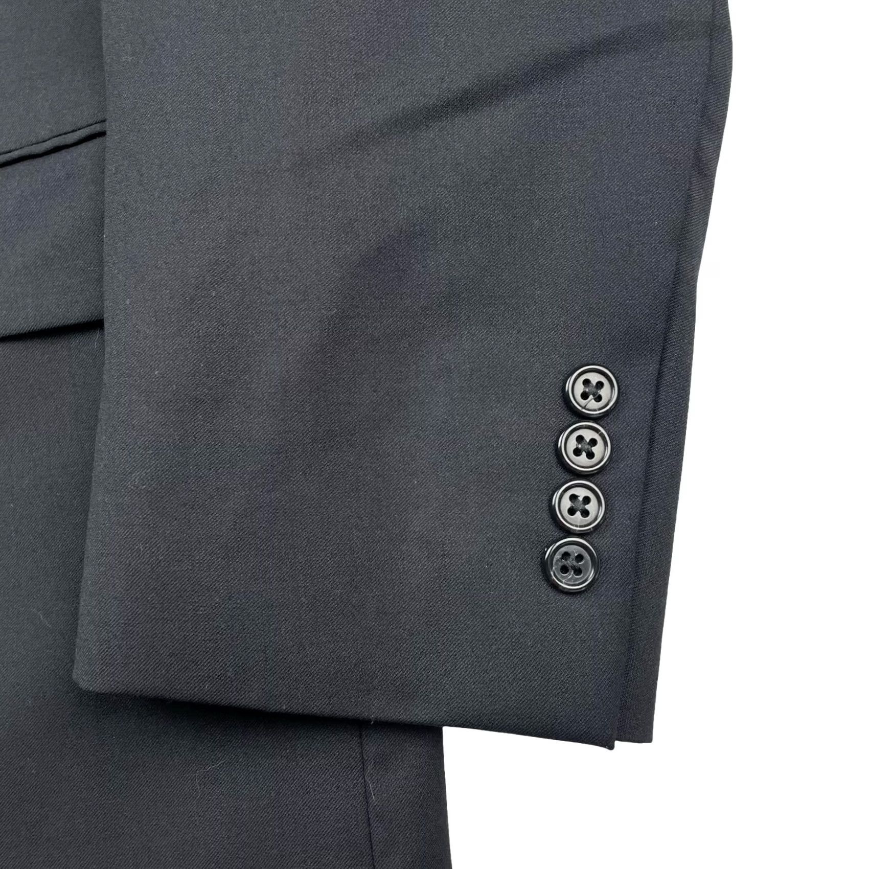 Jos. A. Bank Jos. A. Bank Men’s Blazer Jacket 100% Wool Black 42L Long 3-Button Notch Lapel Single-Vented Dry Clean Only MensN/A Size 42R - 4 Thumbnail