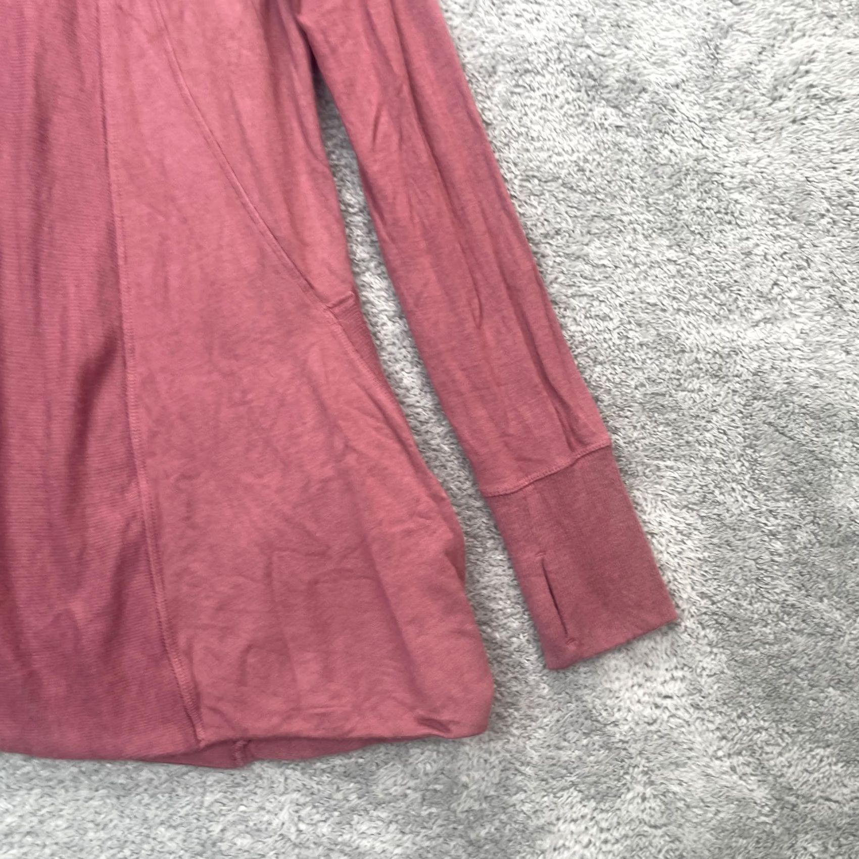 Athleta Athleta Womens Medium Pink Cardigan Long Sleeve Pranayama Wrap Open Front Size M / US 6-8 / IT 42-44 - 2 Thumbnail