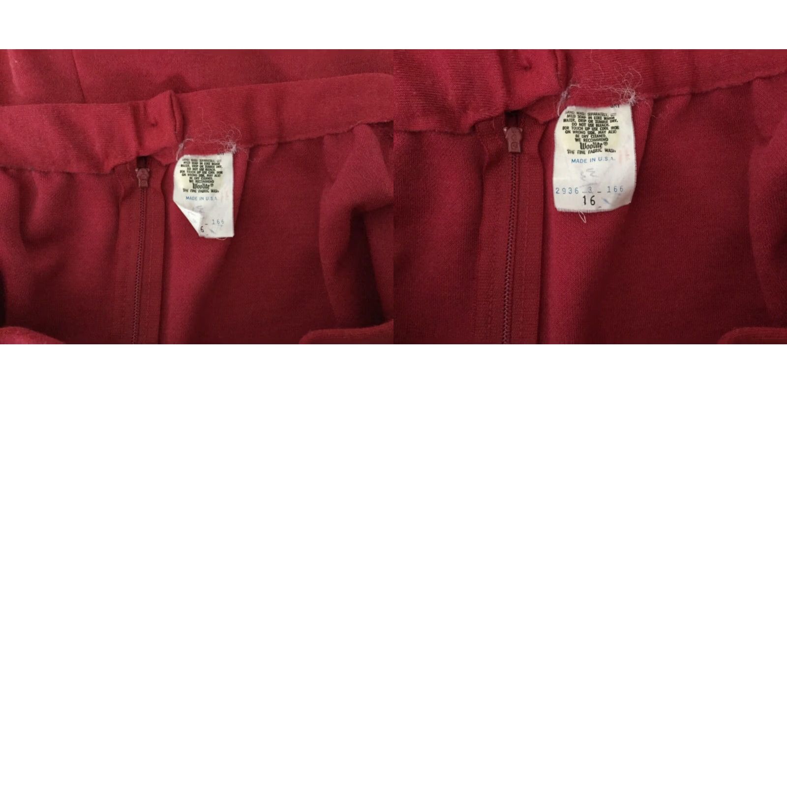 Vintage VINTAGE Leslie Fay Red Pencil Skirt Suit Size 16 Tailored Womens Size 38" / US 16 / IT 52 - 8 Thumbnail