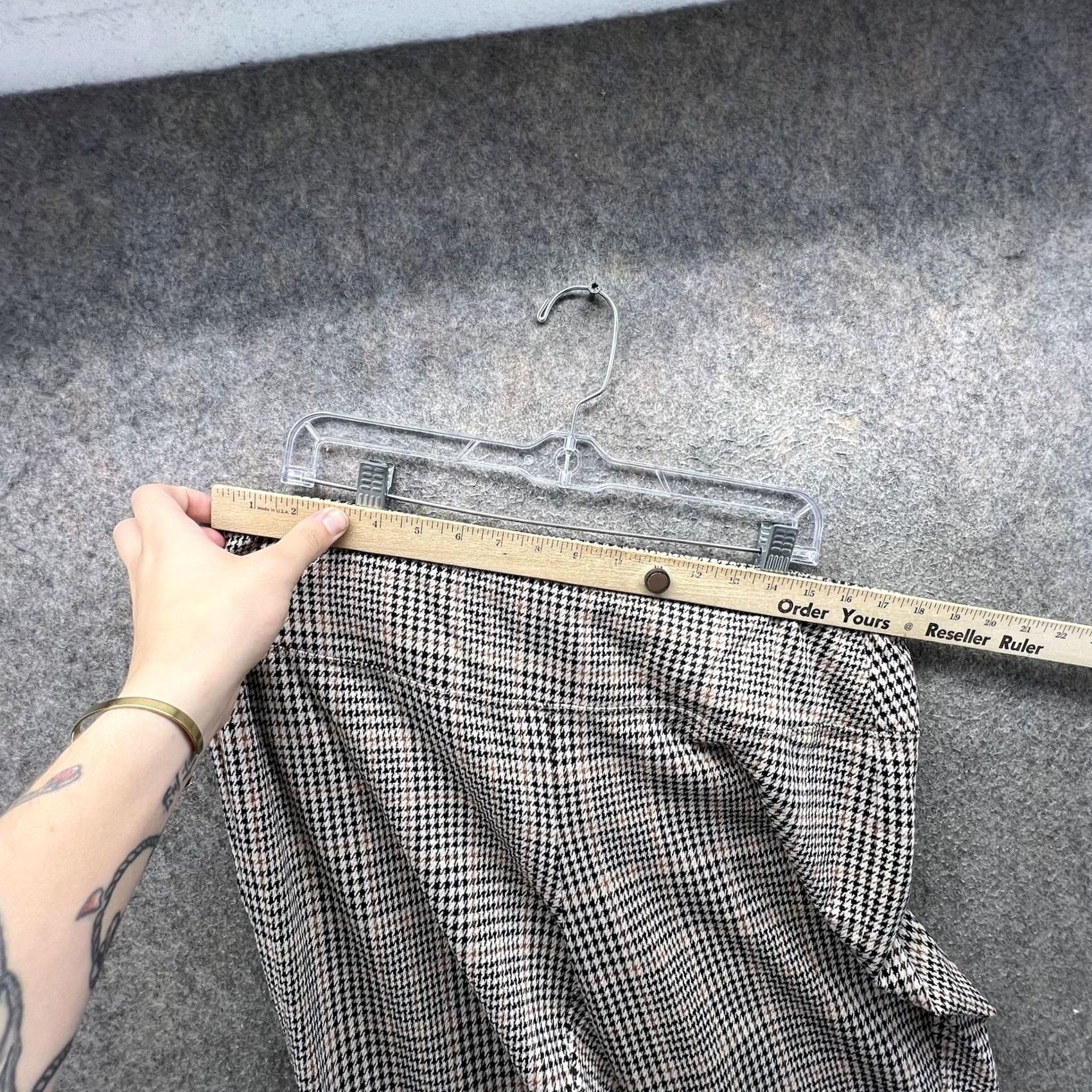 J. Jill J. Jill Pants Womens XL Petite Multicolor Check Cropped Tapered Pull On Knit Wearever Collection Pockets Elastic Waist Size 40" / US 18 - 4 Thumbnail