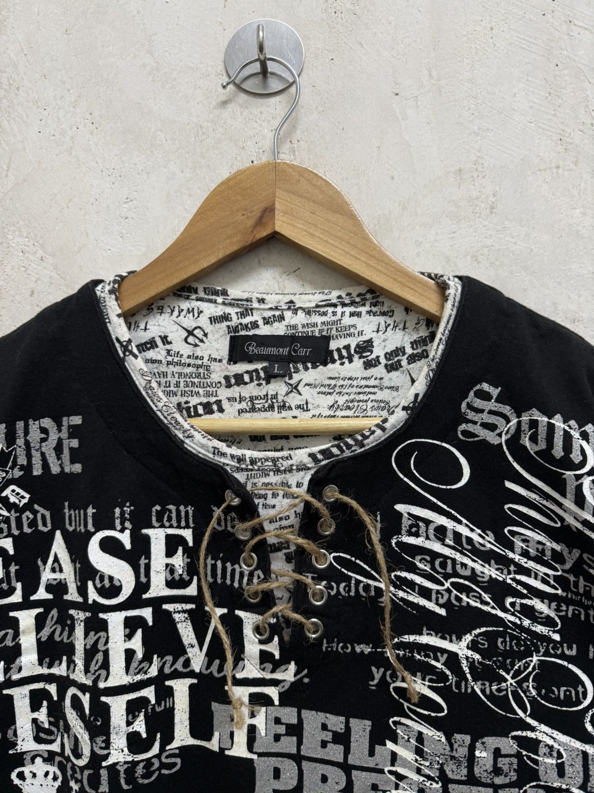14th Addiction Beaumont Carr Laces Wild Poems Double Layer Gothic Tees Size US M / EU 48-50 / 2 - 4 Thumbnail
