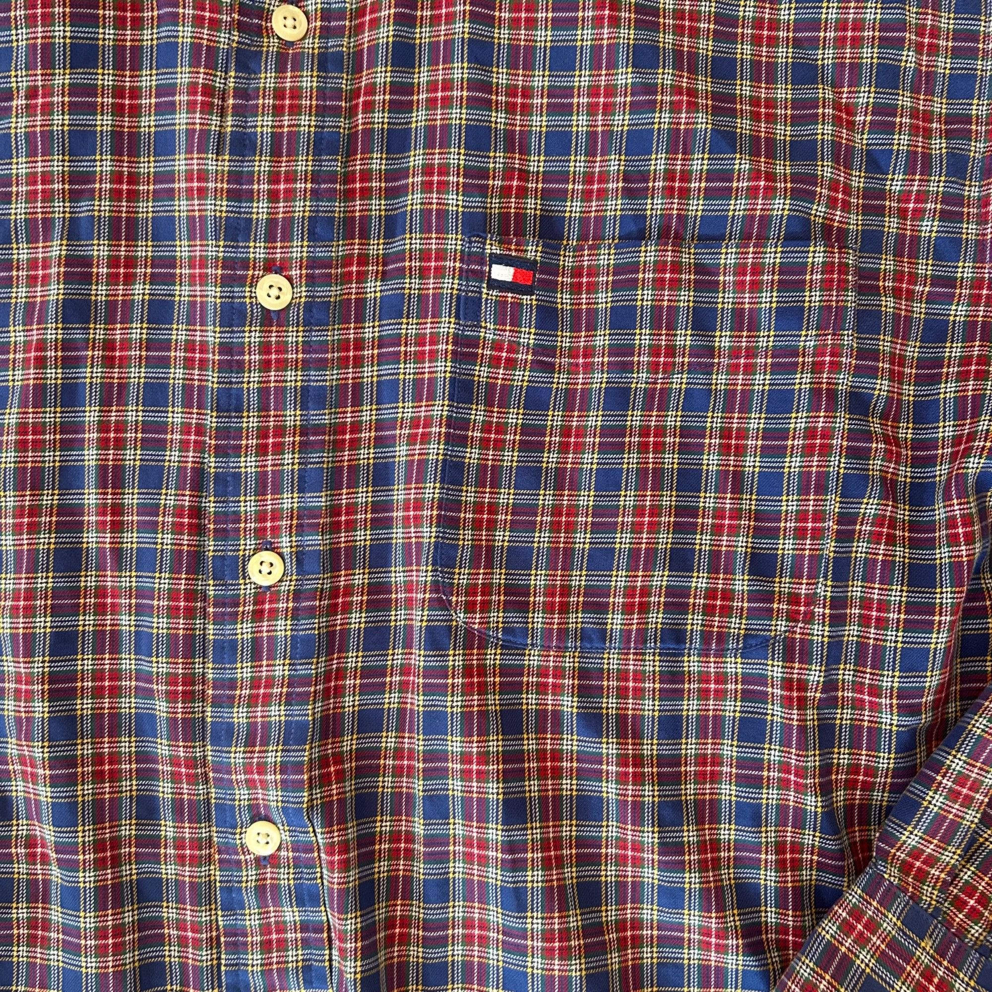 Tommy Hilfiger Vintage Tommy Hilfiger 90's Micro Plaid Button Down Shirt M Size US M / EU 48-50 / 2 - 4 Thumbnail