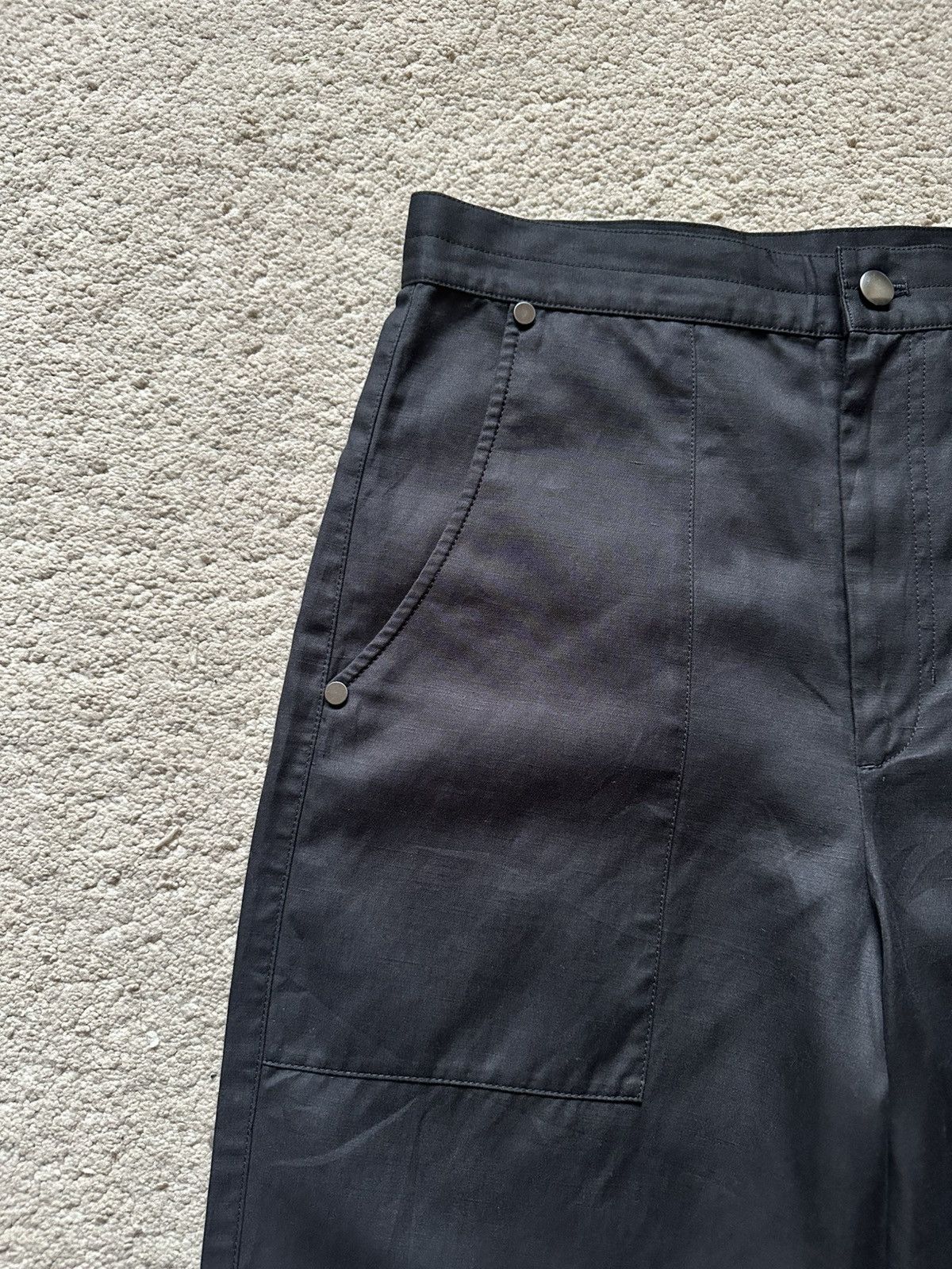 Helmut Lang SS2016 Helmut Lang Mix Linen Fatigue Ballon Pant Size US 29 - 4 Thumbnail