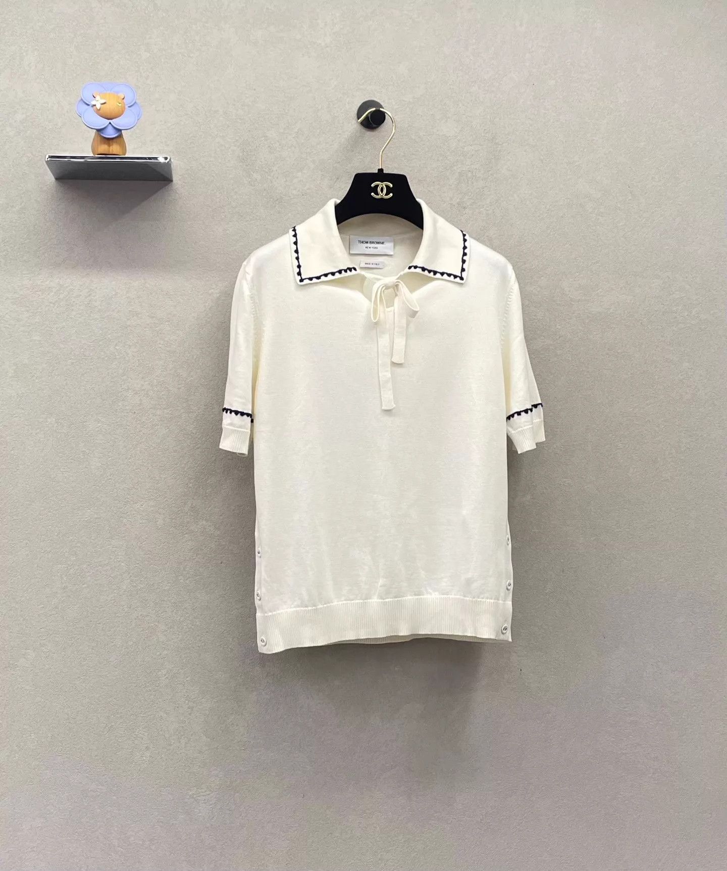 Thom Browne THOM BROWNE Light Knit Short Sleeve Polo Shirt Size 38 Size XS / US 0-2 / IT 36-38 - 3 Thumbnail