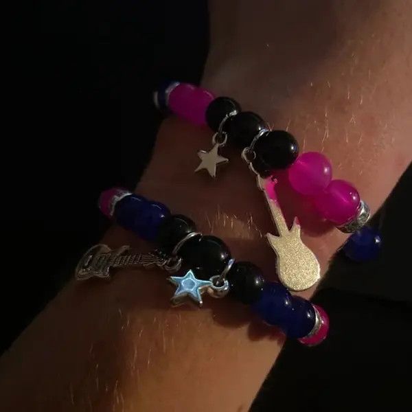Jewelry 2pcs Couple Music Bracelets Size ONE SIZE - 2 Thumbnail