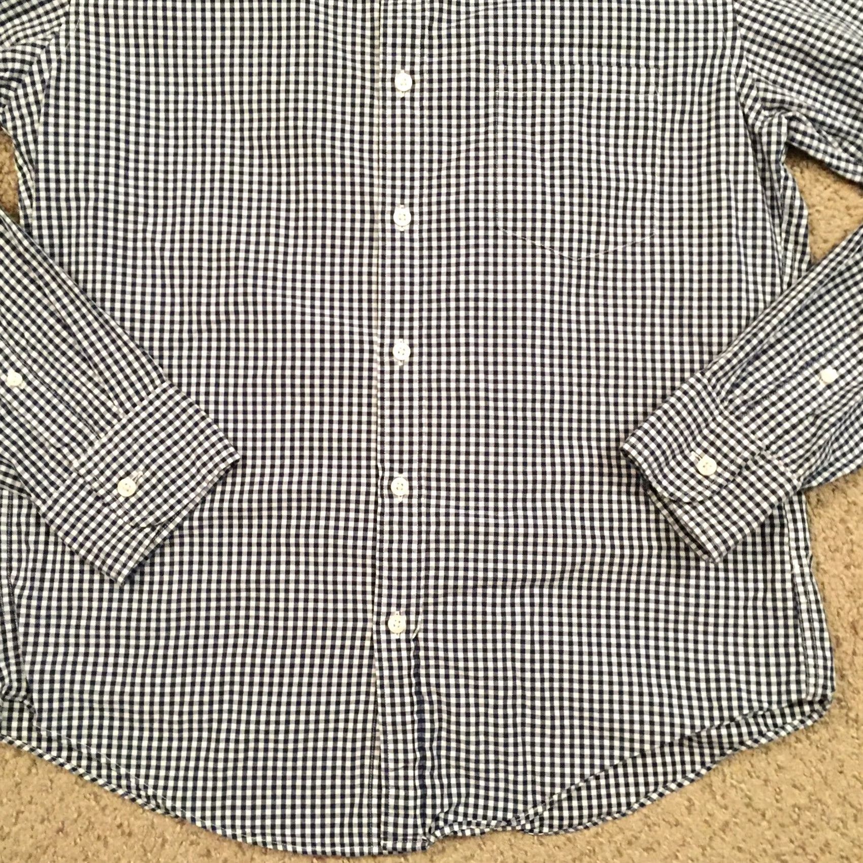 J.Crew J.Crew Shirt Mens Large Slim Blue Plaid Long Sleeve Button Down Size US L / EU 52-54 / 3 - 4 Thumbnail
