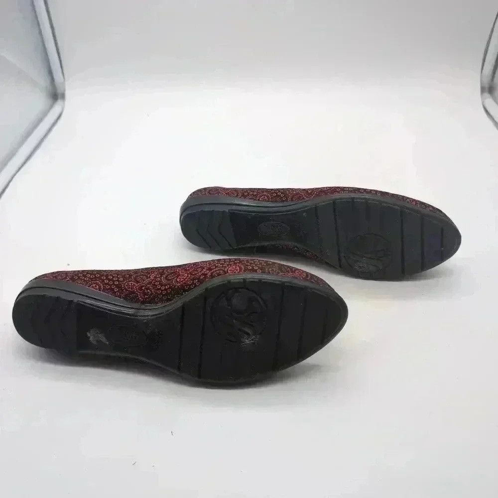 Soft Surroundings Sofft Italian Style leather lined Slippers abstract red Size US 7.5 / IT 37.5 - 7 Thumbnail