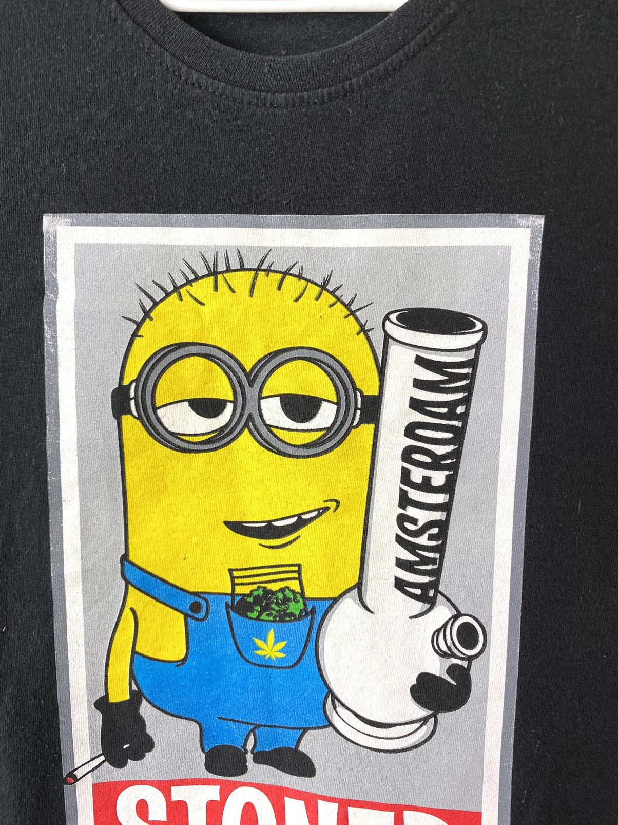 Band Tees Vintage Amsterdam Stoned Me Minion T Shirt Weed Size US L / EU 52-54 / 3 - 3 Thumbnail