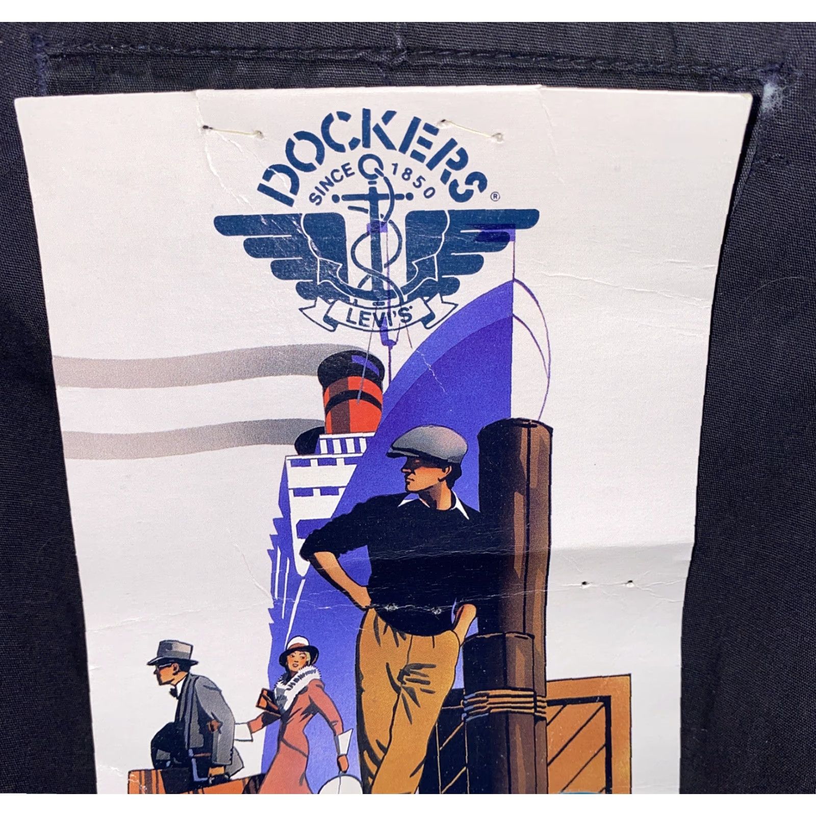 Dockers DOCKERS Casual Pants Black Zip Fly 38x34 Regular Mens Cotton Size US 38 / EU 54 - 5 Thumbnail