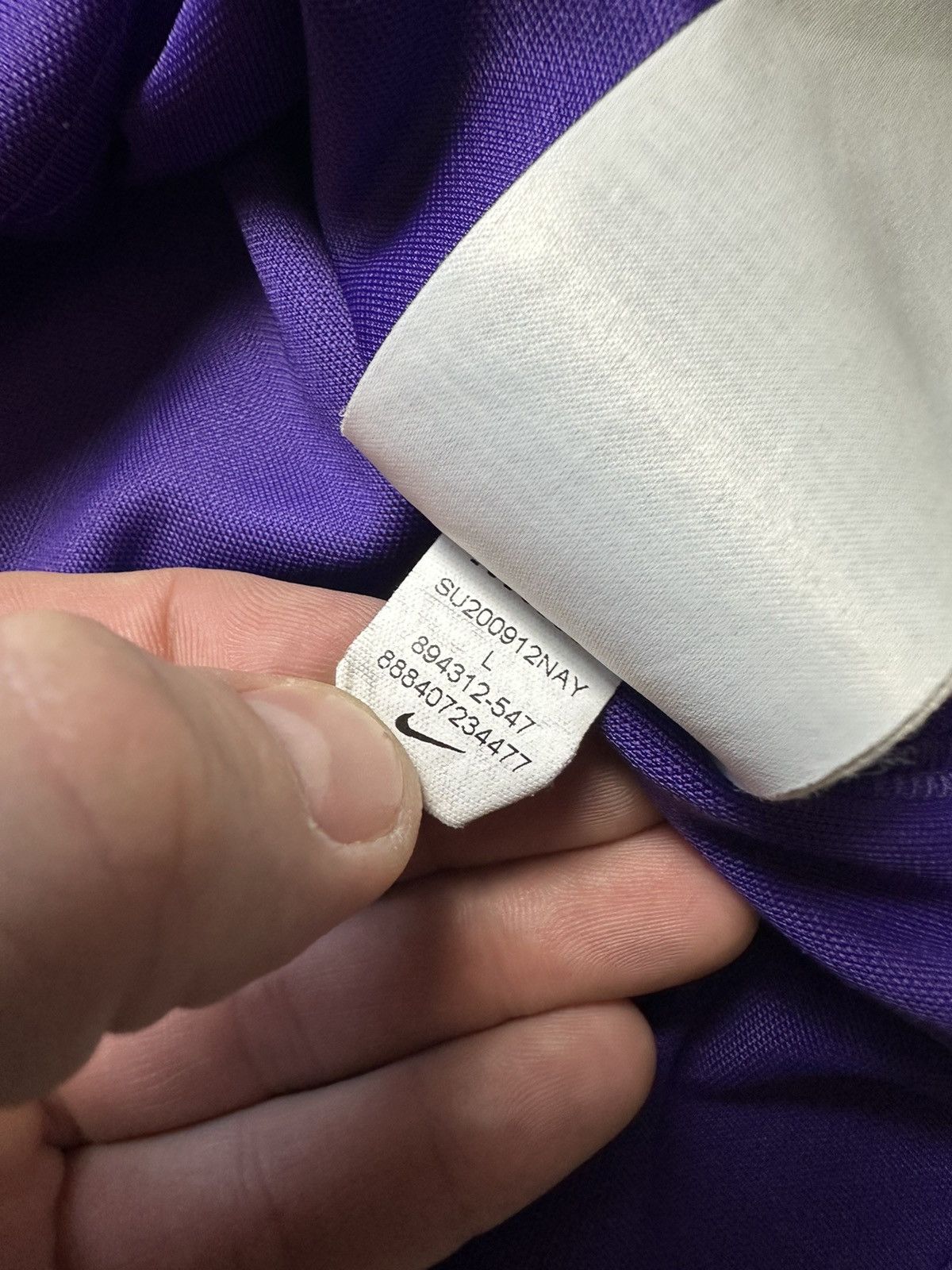 Vintage Vintage Nike Arsenal soccer jersey purple rare away L Size US L / EU 52-54 / 3 - 8 Thumbnail