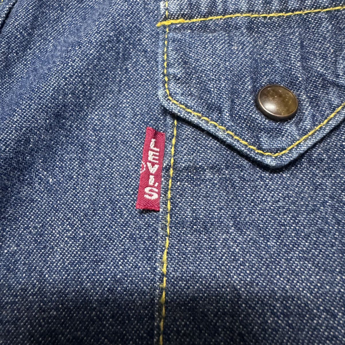 Levi's Vintage 90s Levis Big E Western Denim Shirt Selvedge Size US L / EU 52-54 / 3 - 16 Thumbnail