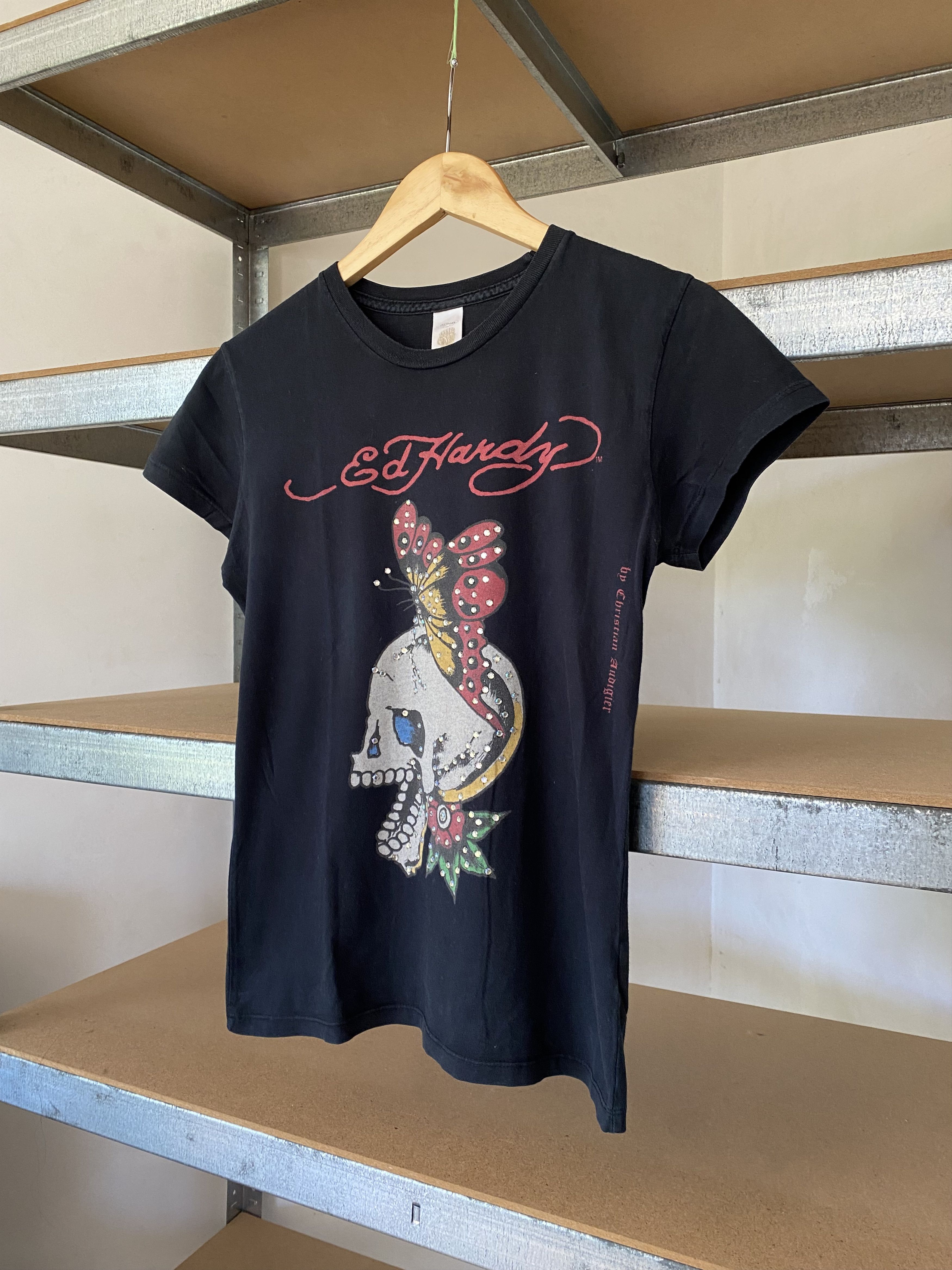 Christian Audigier Ed Hardy Vintage Y2K Cristian Audigier Black Streetwear Tee Size M / US 6-8 / IT 42-44 - 4 Thumbnail