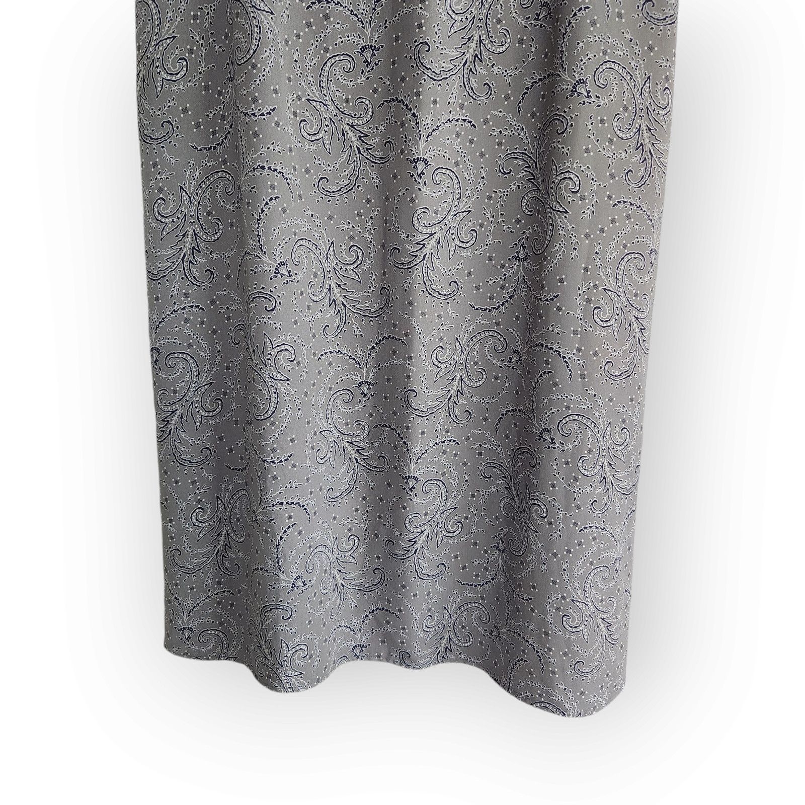 Vintage Vintage Worthington Gray Paisley Whimsigoth Midi Skirt 8 Size 30" / US 8 / IT 44 - 3 Thumbnail