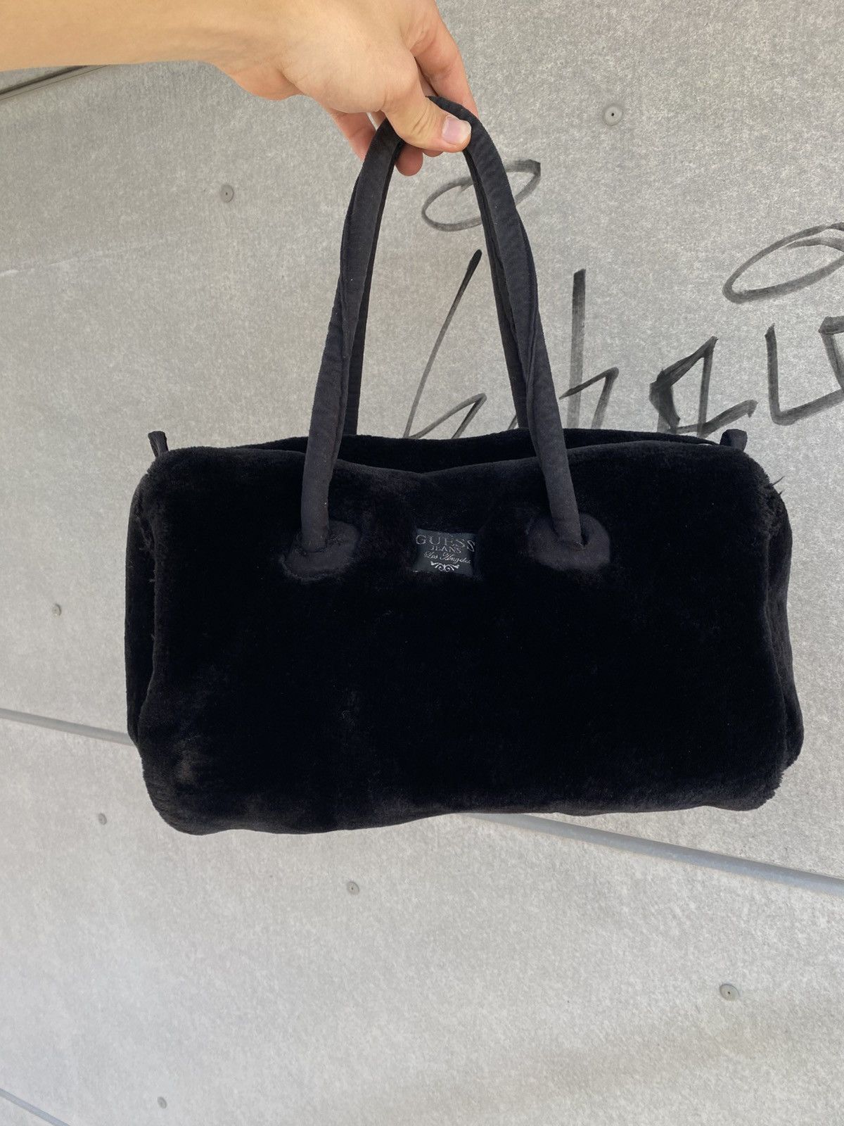 Guess Vintage 90s Guess Teddy Double Side Pockets Handbag Size ONE SIZE - 2 Thumbnail
