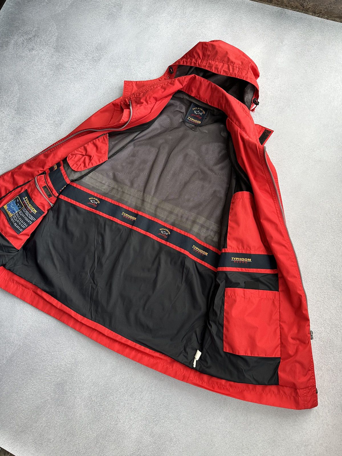 Paul & Shark × Vintage Vintage Paul & Shark Typhoon 20000 Red Windbreaker Jacket Size US L / EU 52-54 / 3 - 13 Thumbnail