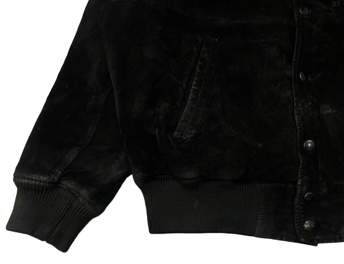 Japanese Brand Vintage Poshboy Blackout Pig Skin Leather Varsity Jacket Size US L / EU 52-54 / 3 - 5 Thumbnail