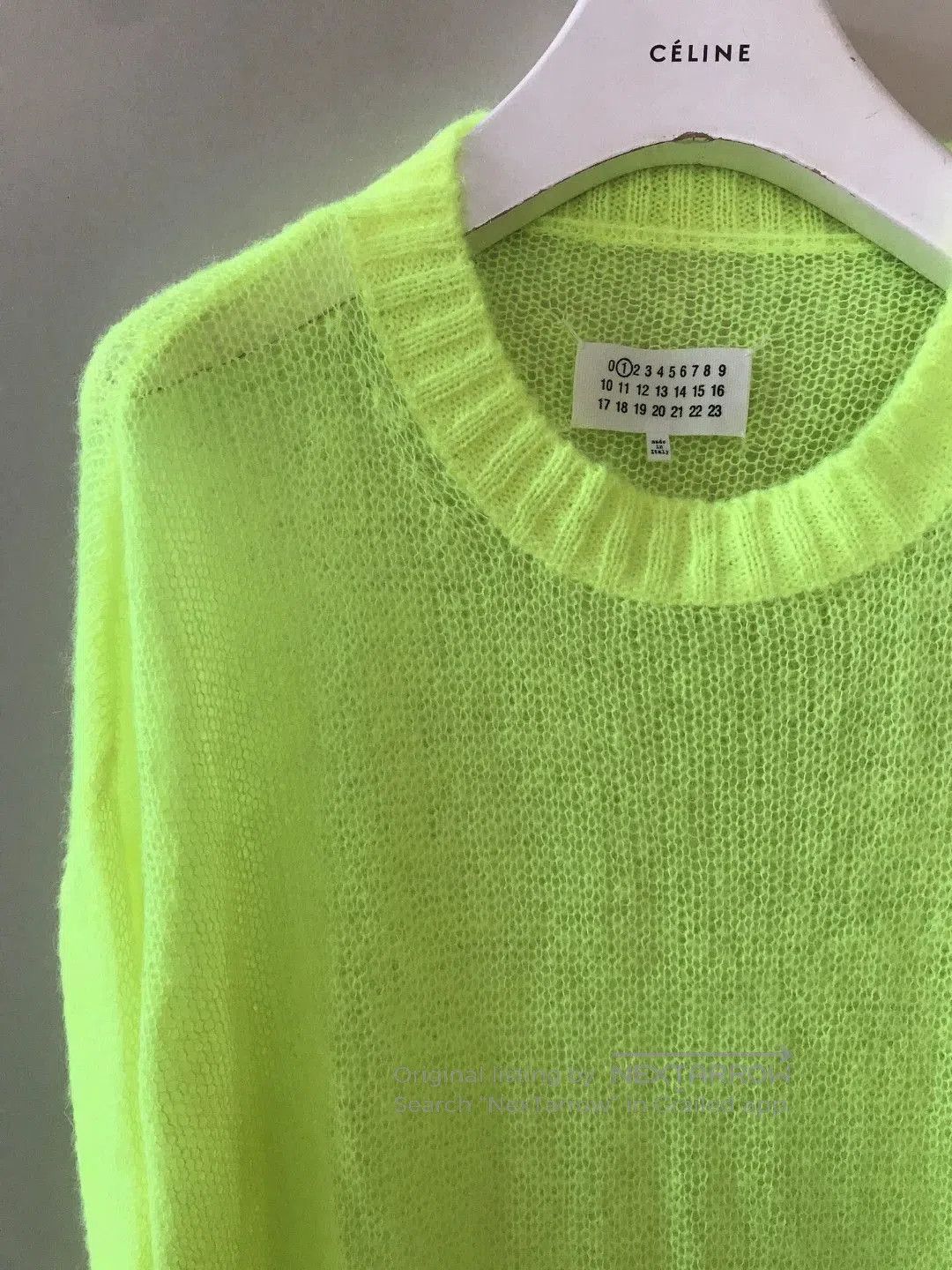 Maison Margiela Fluorescent Wool Sweater.
