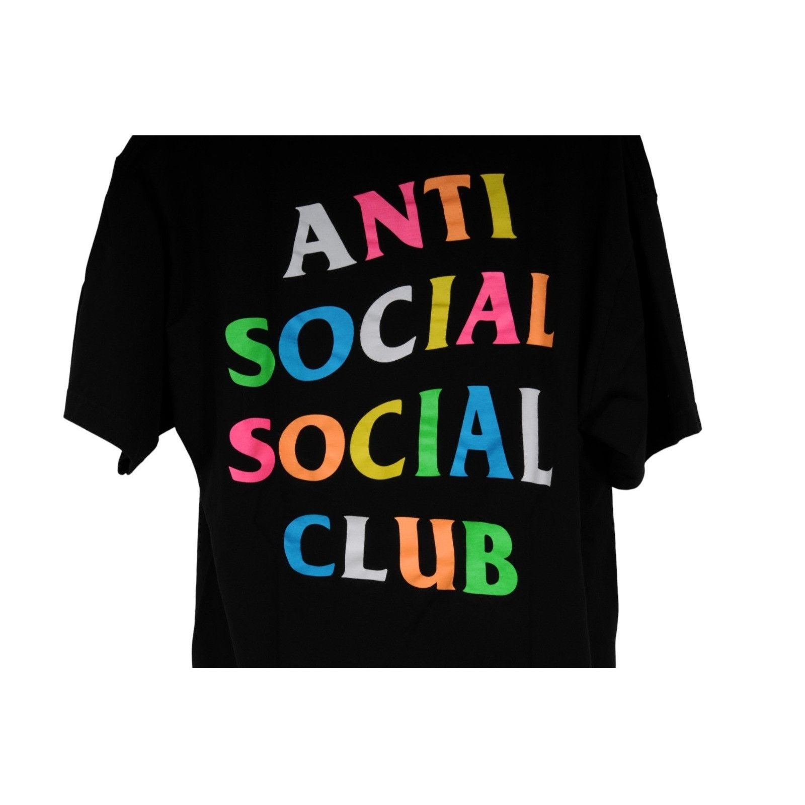 Anti Social Social Club Logo T Shirt Black Multi Color Size US L / EU 52-54 / 3 - 3 Thumbnail