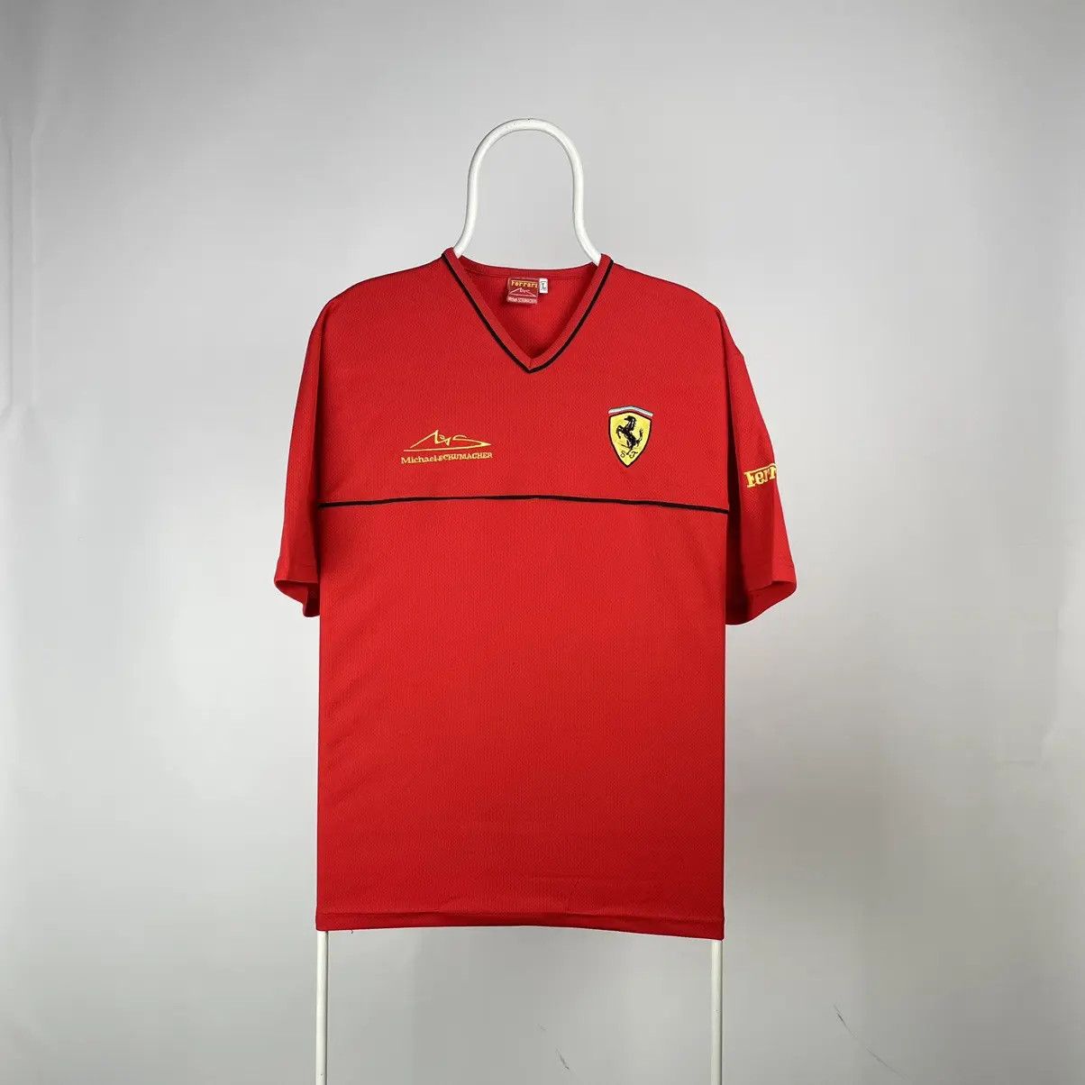 Ferrari Michael Schumacher jersey vintage band tee size Large Size US L / EU 52-54 / 3 - 1 Thumbnail