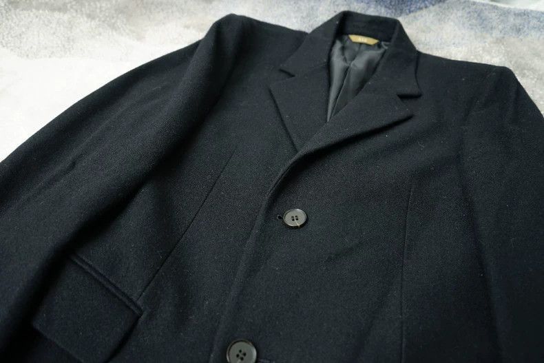 Yohji Yamamoto Yohji Yamamoto Yohji Yamamoto Wool Long Coat Orange Black Size US M / EU 48-50 / 2 - 3 Thumbnail