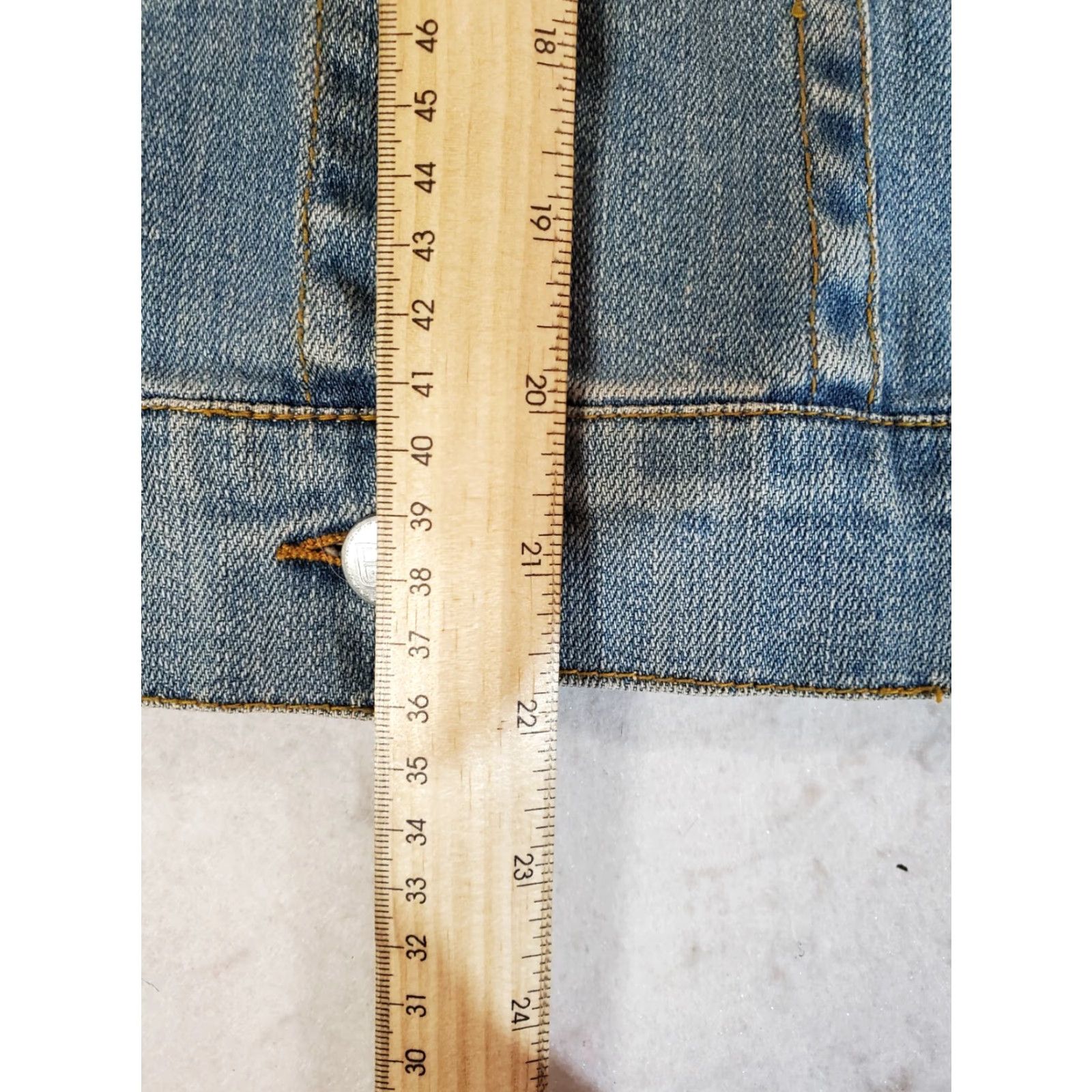 Denime VINTAGE Bit & Bridle Women's Western Blue Denim Jacket Cropped Sz Large Bling Button-up Jacket Size L / US 10 / IT 46 - 6 Thumbnail
