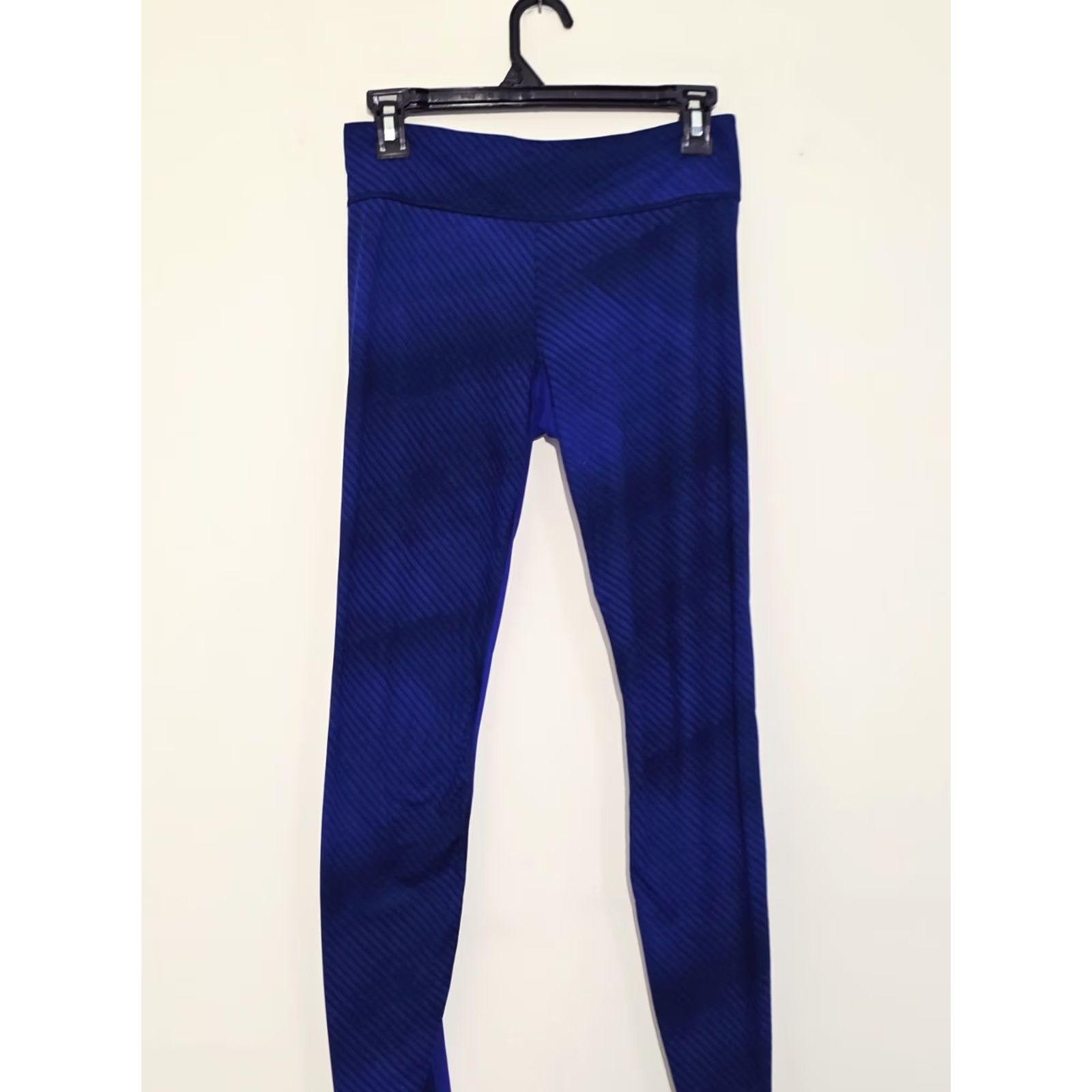 Under Armour Under Armour Womens Leggings Blue Stripe Size S Ankle Activewear Stretch Polyester Pull On Size 28" / US 6 / IT 42 - 7 Thumbnail