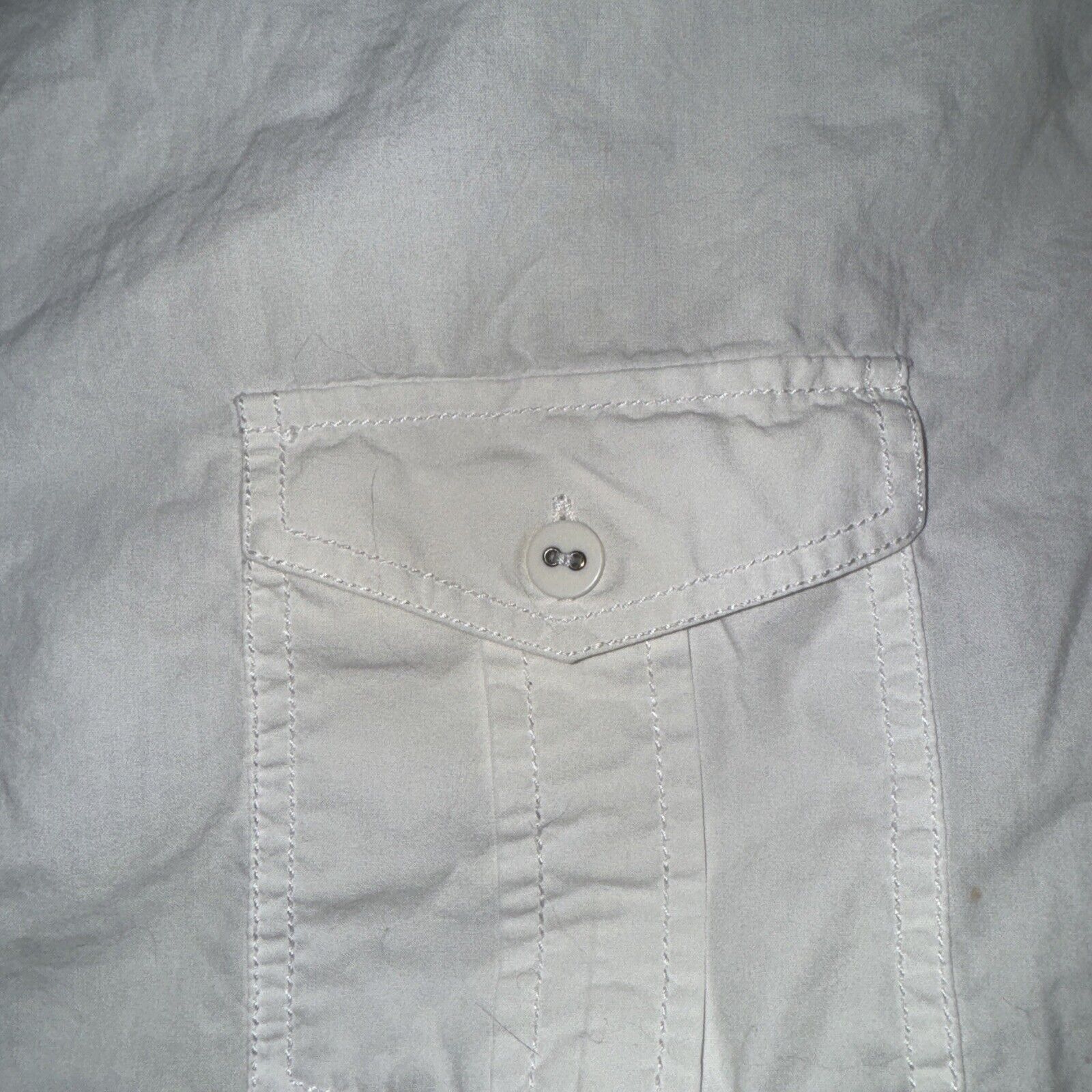 Japanese Brand Utility Skateboarding Shirt White Large 22x27 Size US L / EU 52-54 / 3 - 2 Thumbnail