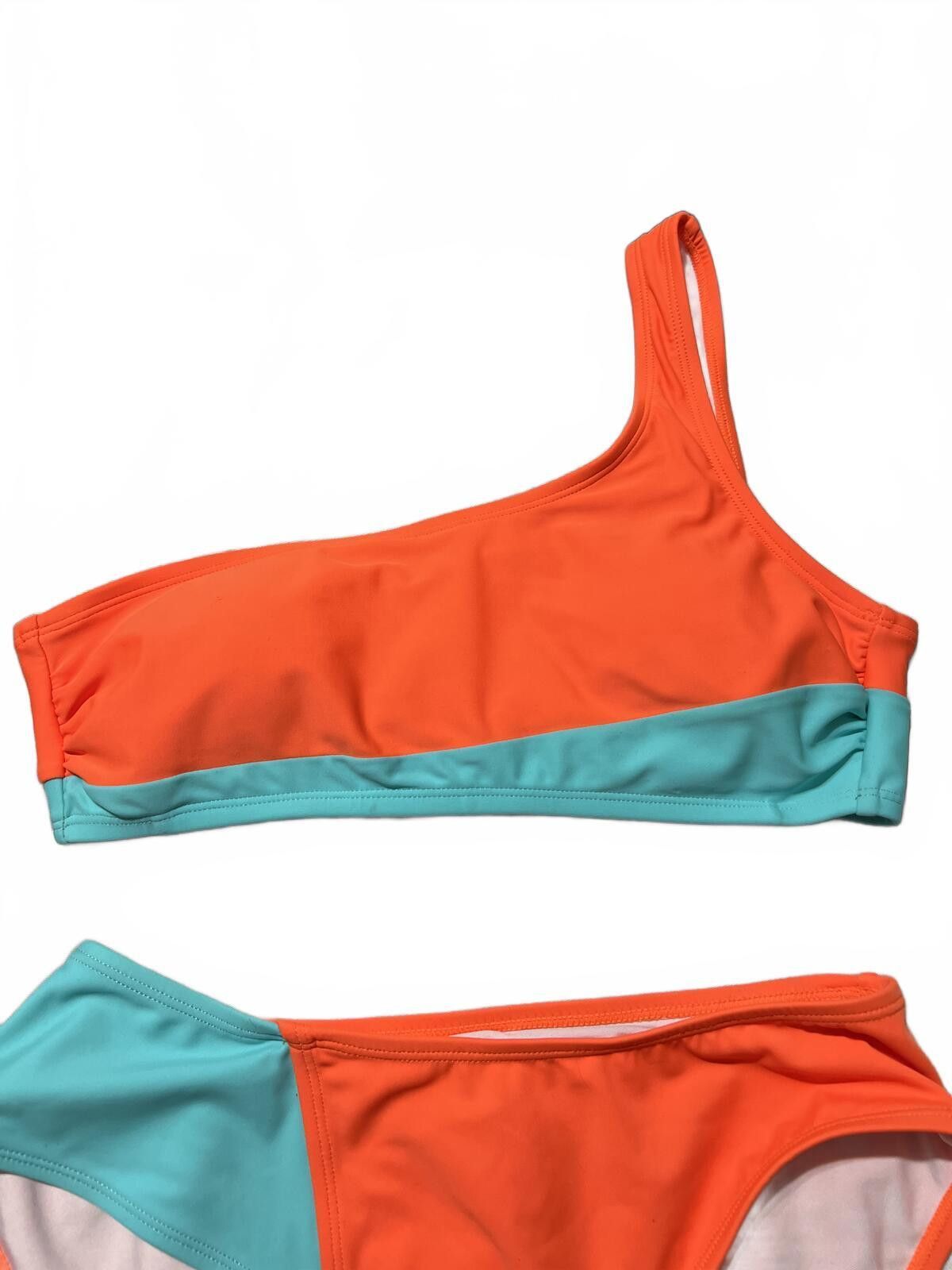 Other Cupshe Two-Tone One-Shoulder High-Waisted Bikini Set L Size ONE SIZE - 2 Thumbnail