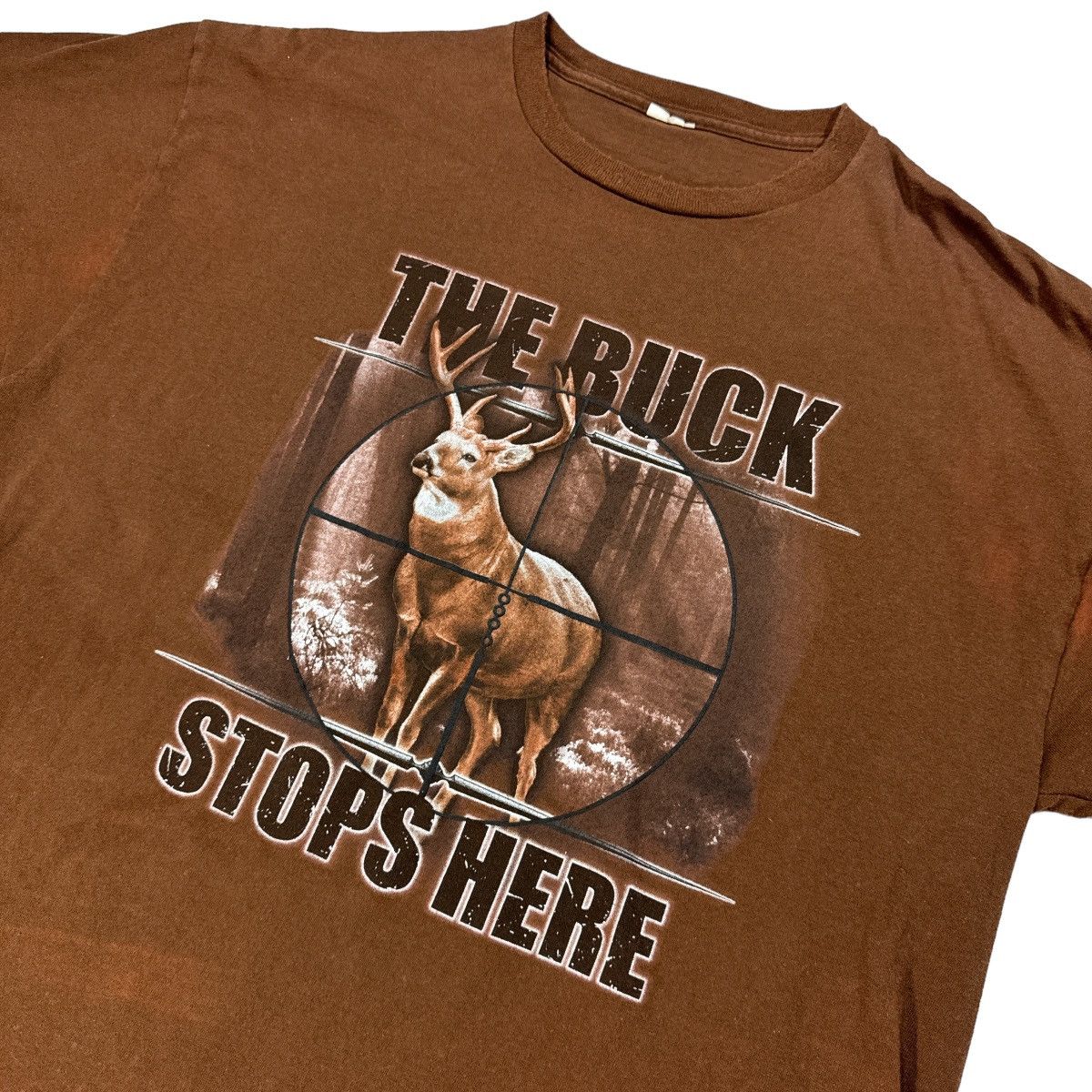 Vintage Vintage “The Buck Stops Here” T Shirt Size US XL / EU 56 / 4 - 3 Thumbnail
