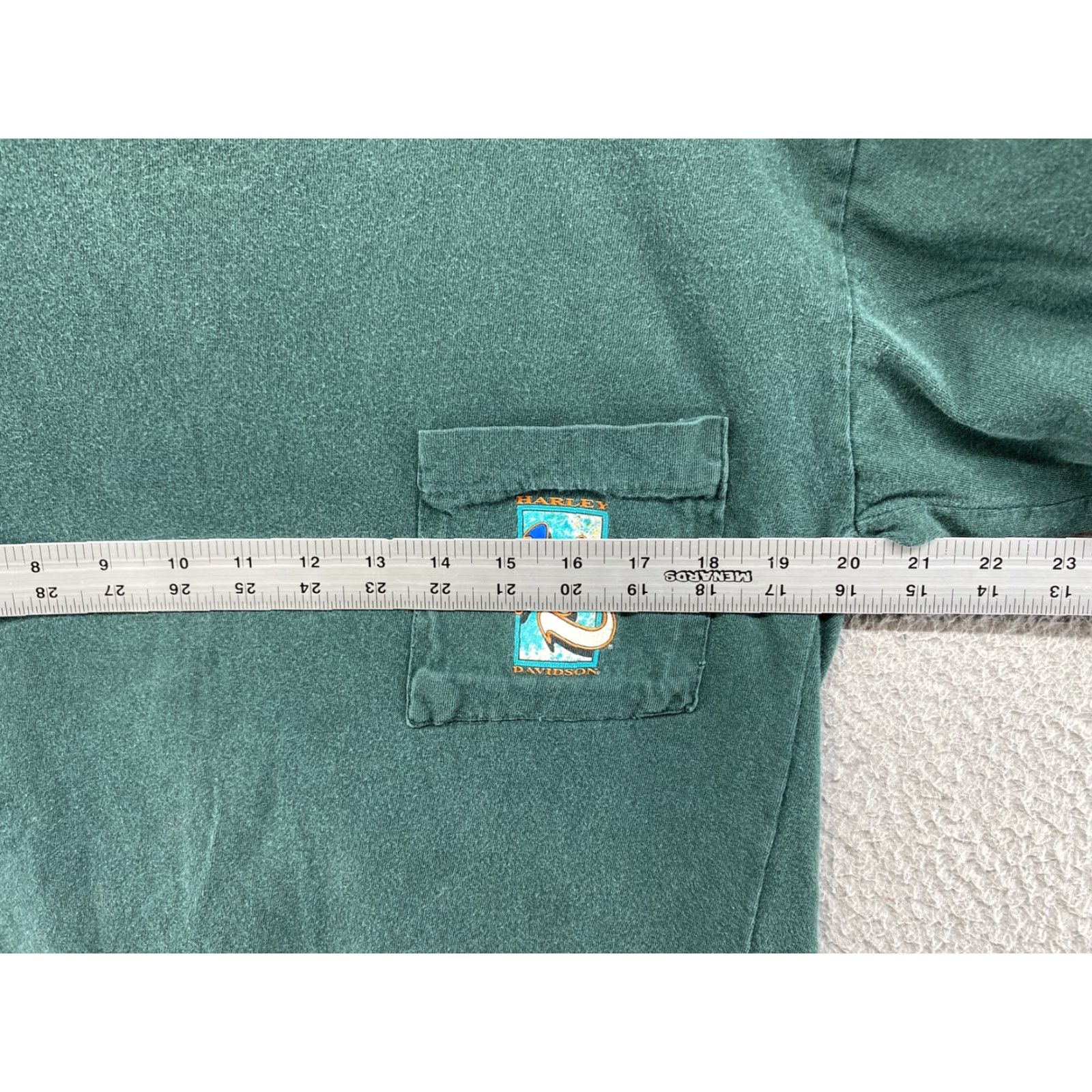Harley Davidson VINTAGE Harley-Davidson Spirit Long Sleeve Shirt Unisex Adults M Green Logo T Shirt VTG 90s Graphic TeeMens Size US M / EU 48-50 / 2 - 4 Thumbnail