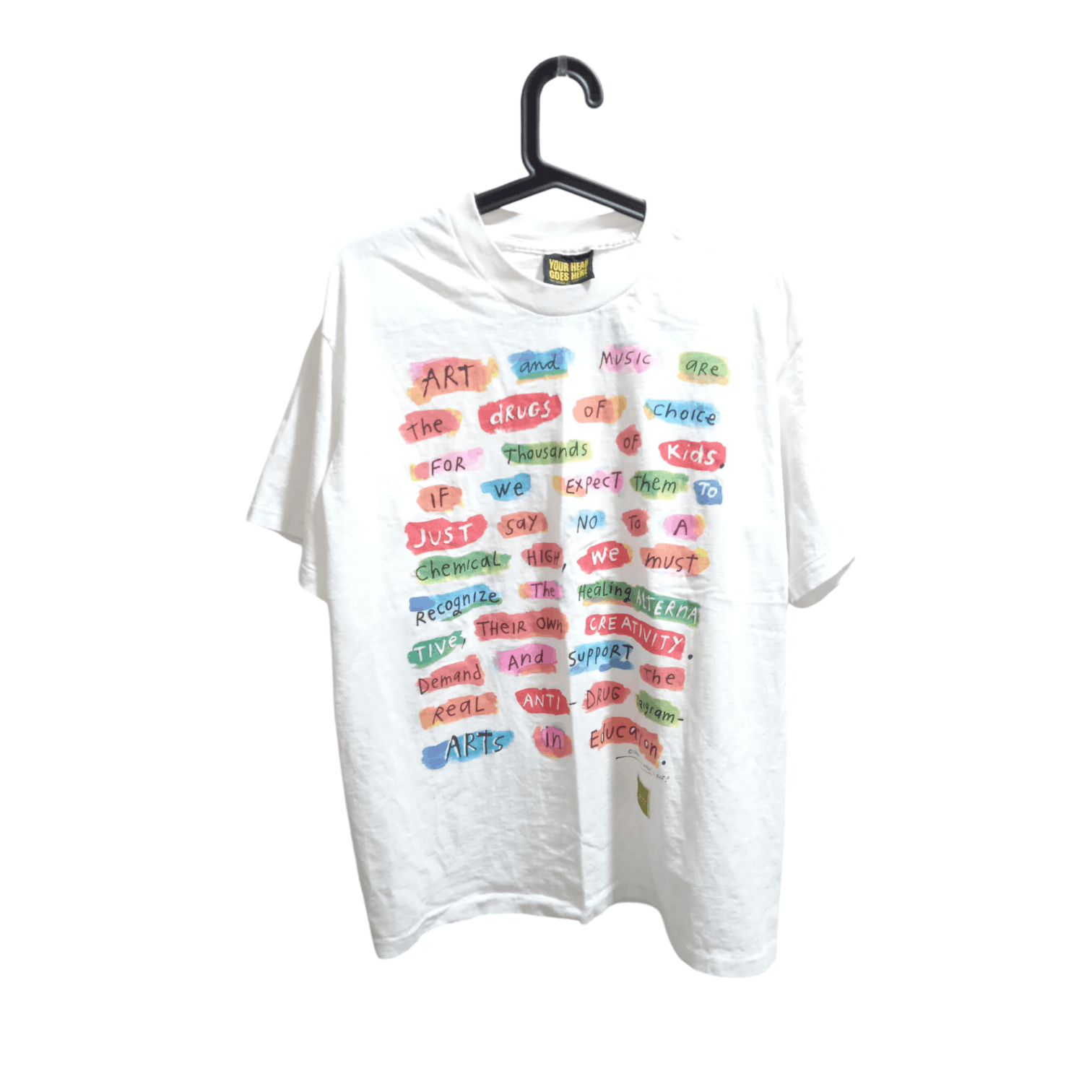 Other × Vintage Vintage 90s Fred Babb what is art T Shirt Size US L / EU 52-54 / 3 - 1 Thumbnail