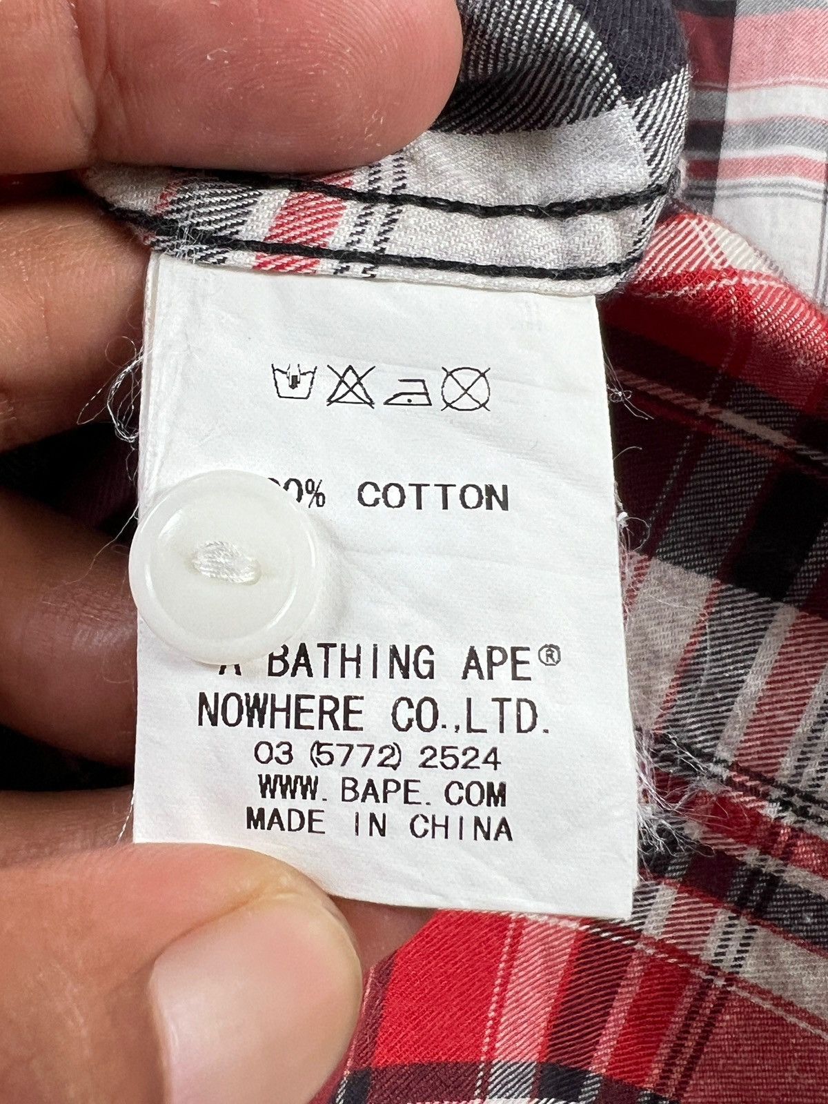 Bape × Nigo Bape Plaid Button Up Shirt Size US M / EU 48-50 / 2 - 12 Thumbnail