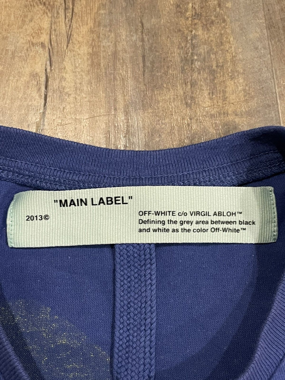 Off-White RARE Off-White Split Arrows Logo Blue Tee Yellow Grey Size US S / EU 44-46 / 1 - 8 Thumbnail