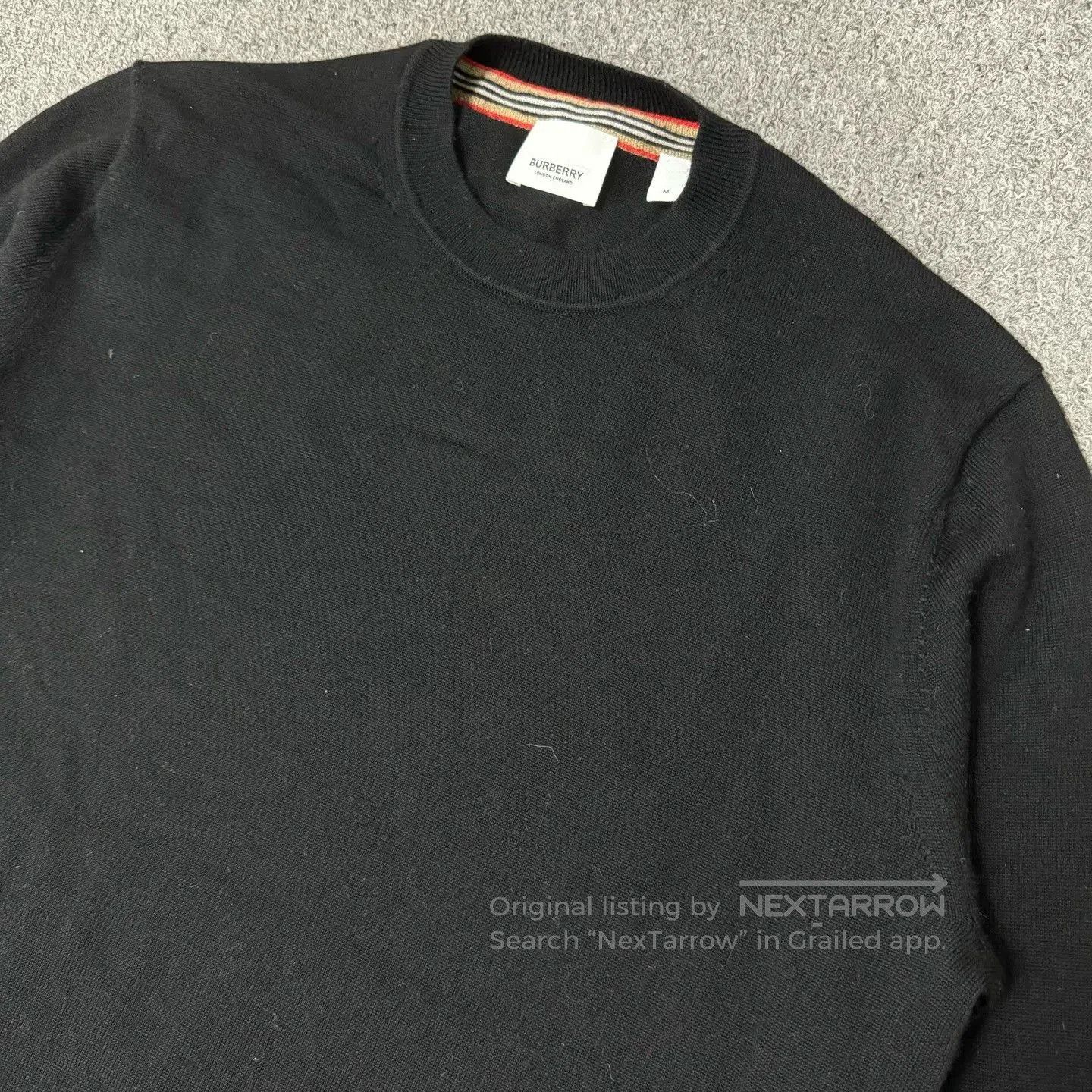 Burberry Burberry Black Striped Wool Knit Sweater. Size US M / EU 48-50 / 2 - 3 Thumbnail