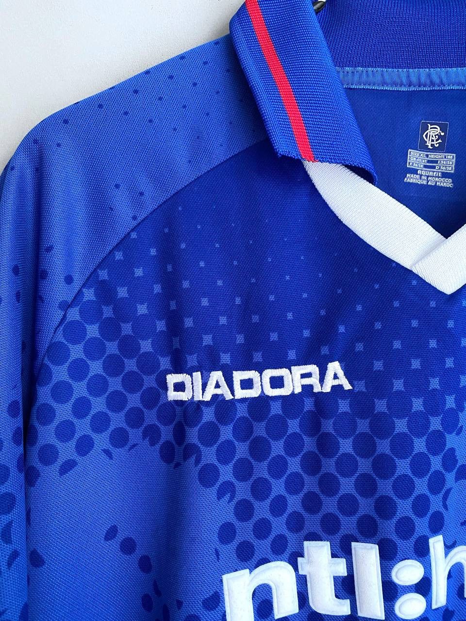 Diadora Diadora FC Glasgow Rangers 2002/03 Home Soccer Jersey, XL Size US XL / EU 56 / 4 - 6 Thumbnail