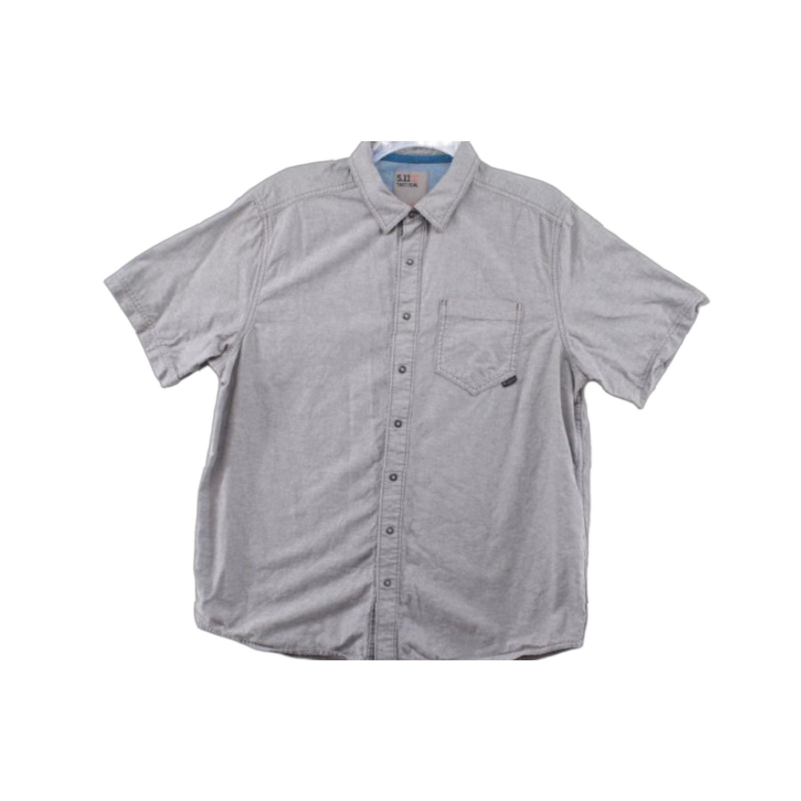 Vintage 5.11 Ares Tactical Shirt Men’s Medium Gray Short Sleeve Snap Up Cotton Casual Size US M / EU 48-50 / 2 - 1 Thumbnail