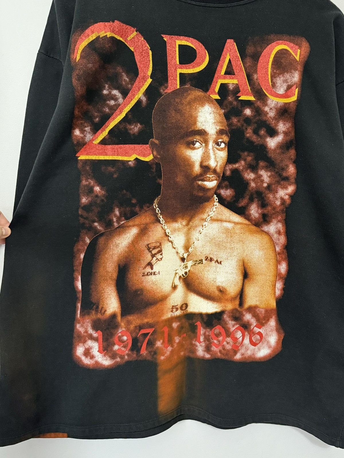 Band Tees × Rap Tees × Vintage Vintage 2Pac Tupac Shakur 90's Sweatshirt Size US XL / EU 56 / 4 - 2 Thumbnail