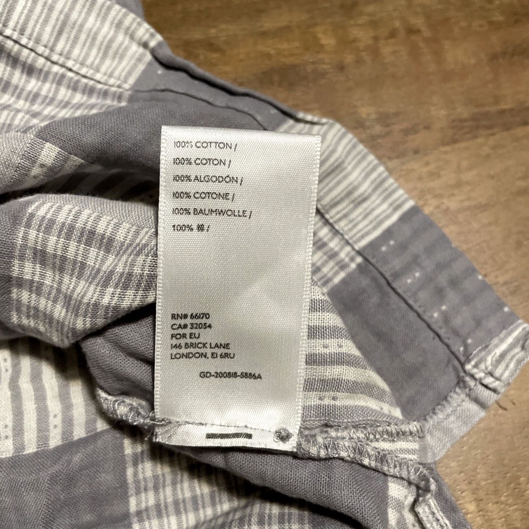 Urban Outfitters Urban Outfitters Plaid Short Sleeve Men’s Small Gray 100% Cotton Pockets Casual Shirt Size US 29 - 7 Thumbnail