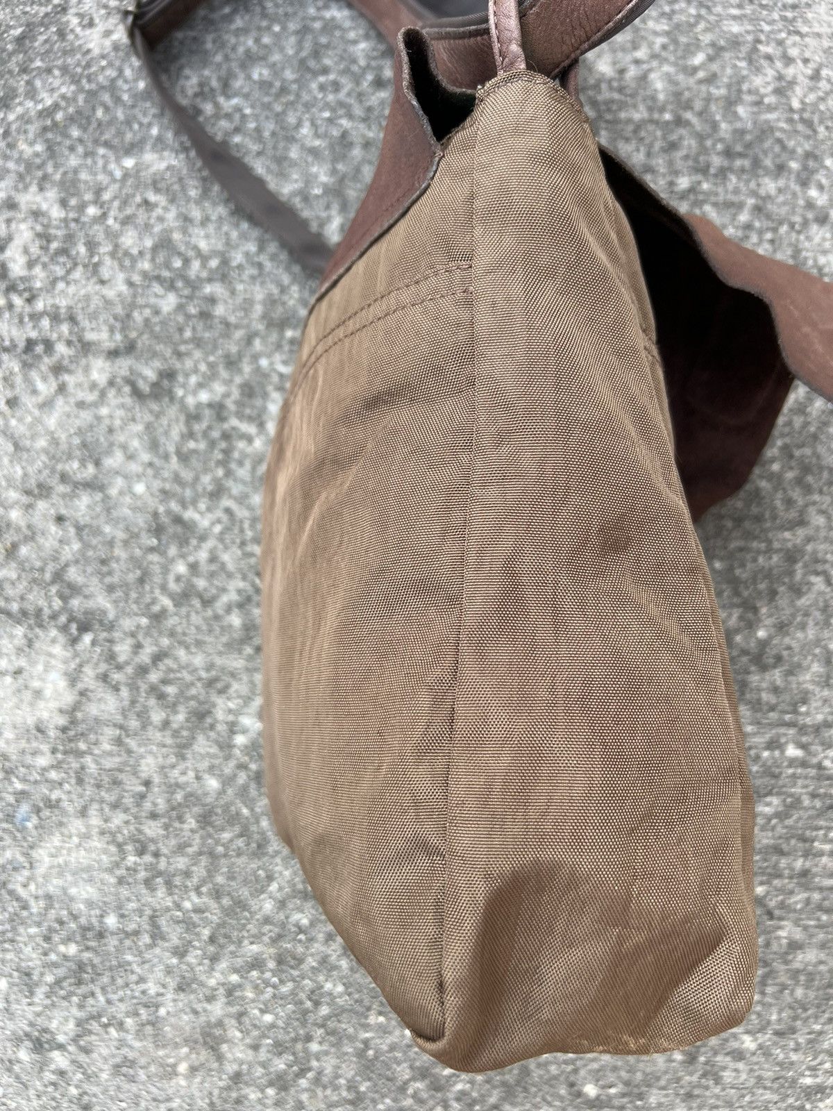 Leather VTG Ibiza Japan Patina Hybrid Leather Sling Bag Size ONE SIZE - 9 Thumbnail