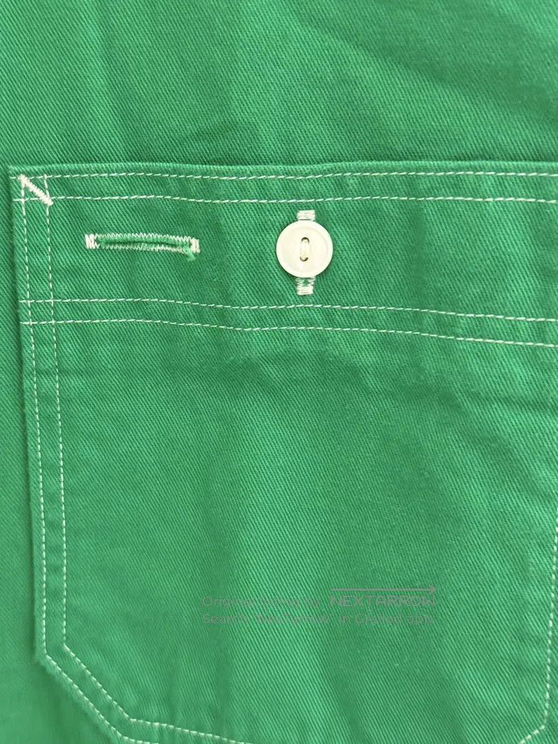 Nigel Cabourn Nigel Cabourn Military Style Long Sleeve Shirt Green Size US M / EU 48-50 / 2 - 7 Thumbnail