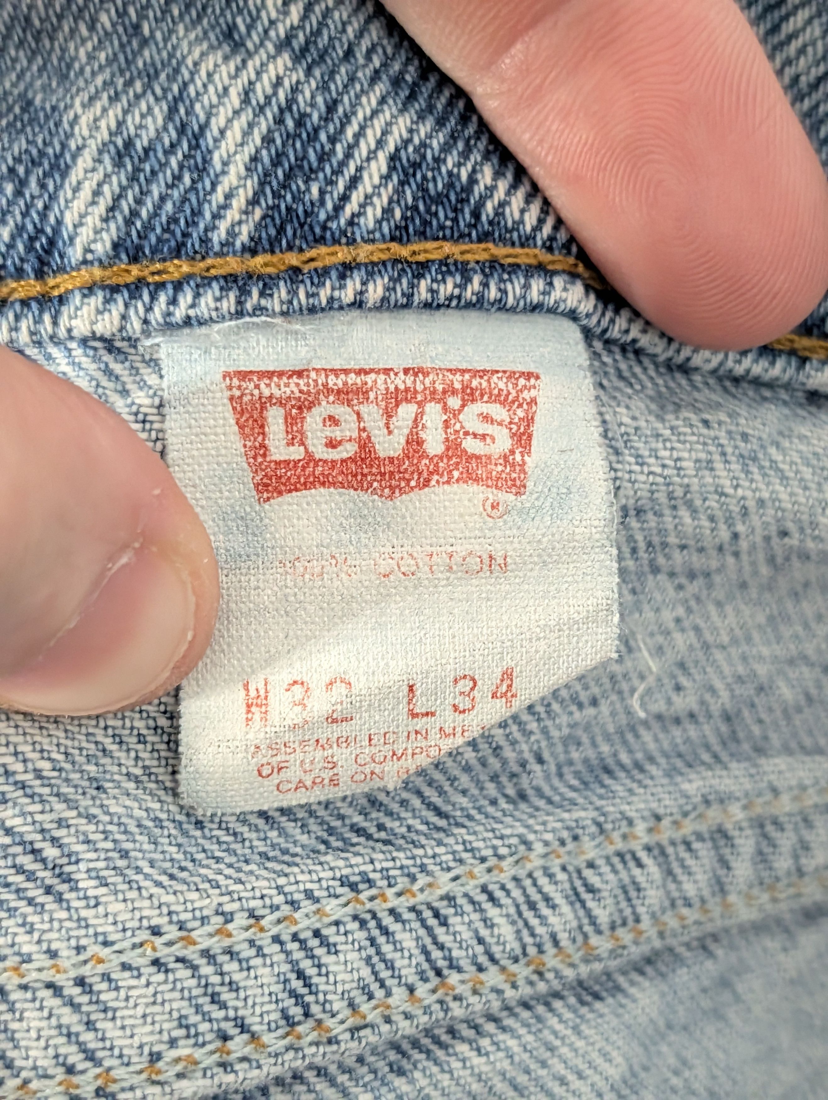 basketcase gallery x Levi's custom patched printed 505 orange tab jeans Size US 30 / EU 46 - 17 Thumbnail