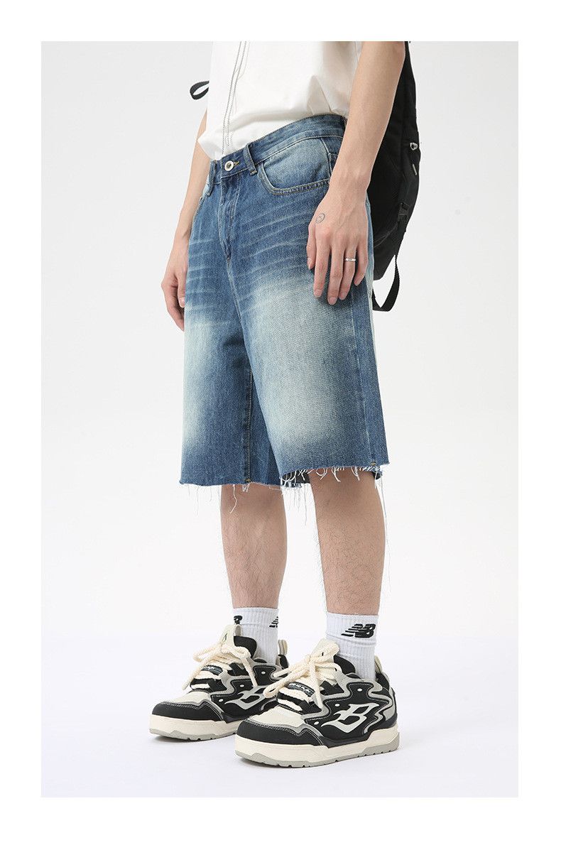 Japanese Brand × Jean Casual straight loose washed denim shorts Size US 32 / EU 48 - 2 Thumbnail