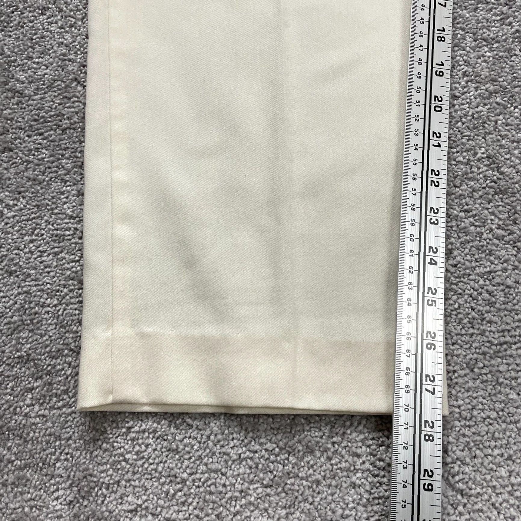 Vintage Sasson Dress Pants Women Cream Elastic Waist Straight Leg Trouser Workwear 34x28 Size 24" / US 00 / IT 34 - 5 Thumbnail