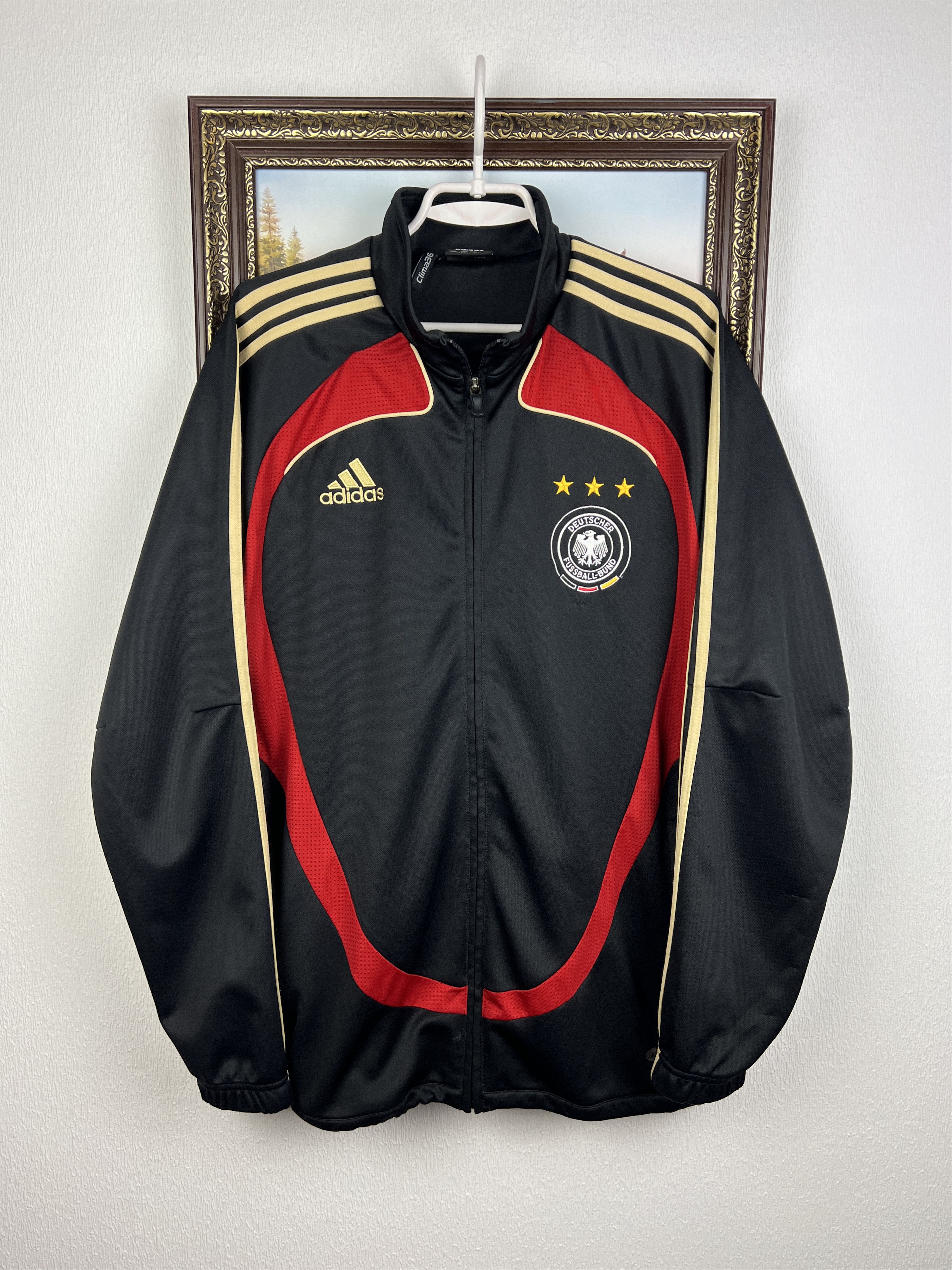 Adidas Vintage Germany Football Train Jacket Soccer Track Top Zip Size US M / EU 48-50 / 2 - 1 Thumbnail