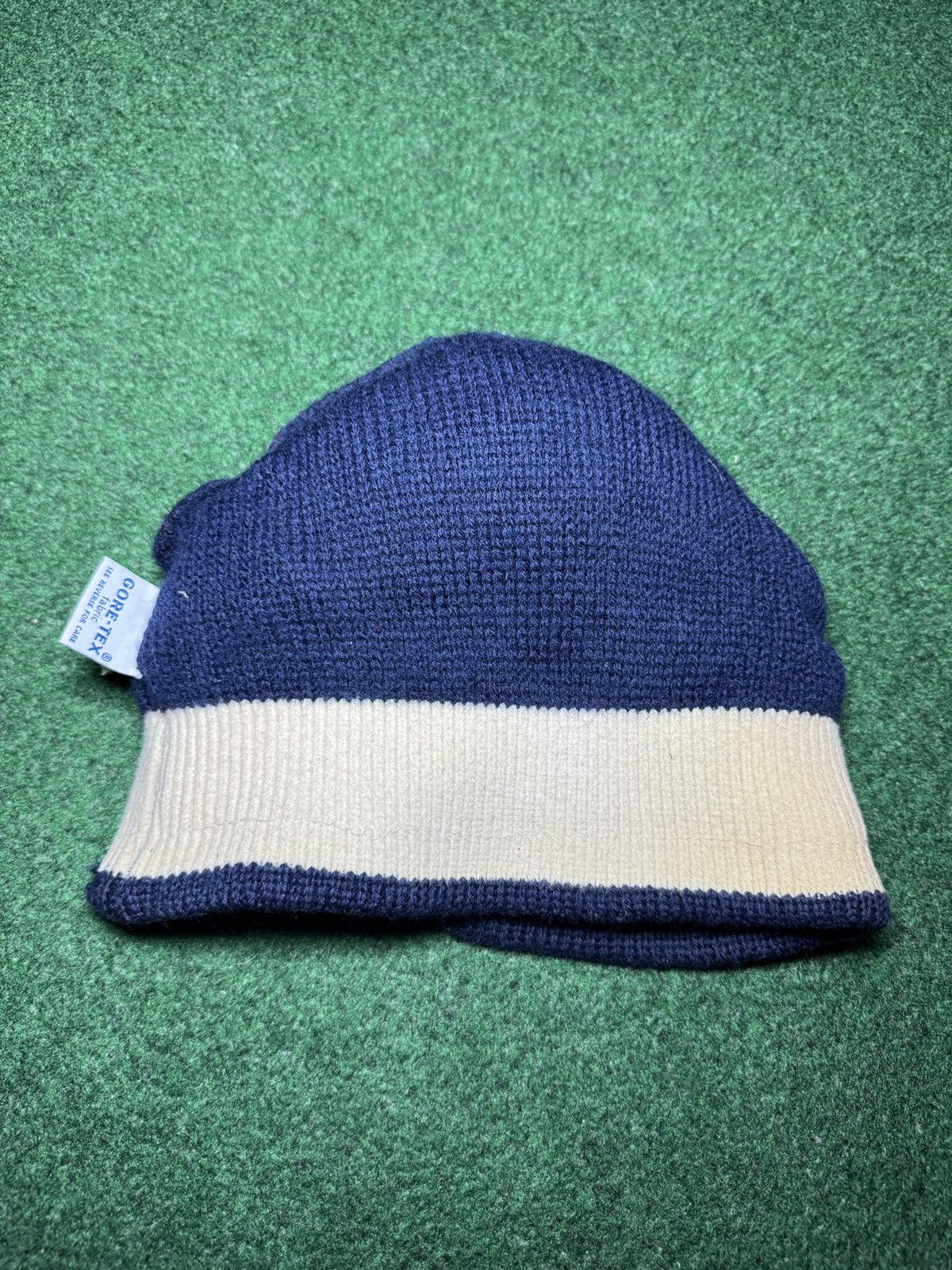 Goretex Gore Tex Fabric Wool Smiley Navy Adult Gore Tex Hat Beanie Size ONE SIZE - 7 Thumbnail