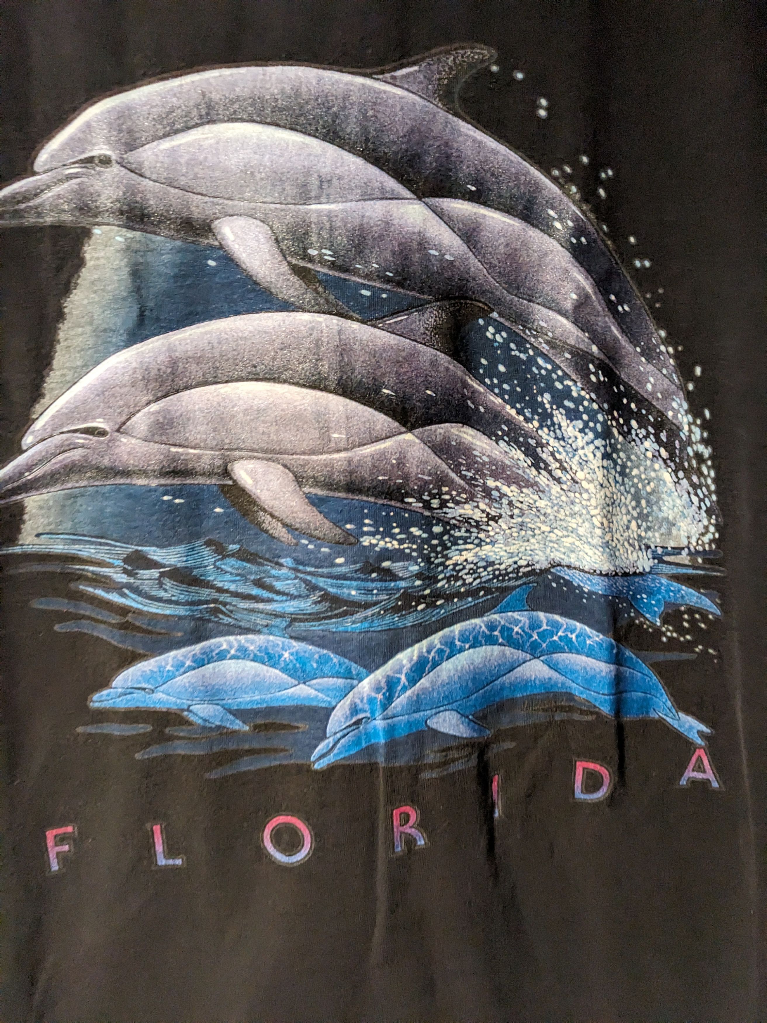 Other Vintage 90s Dolphins Animal Nature Florida Large T-Shirt Size US L / EU 52-54 / 3 - 2 Thumbnail